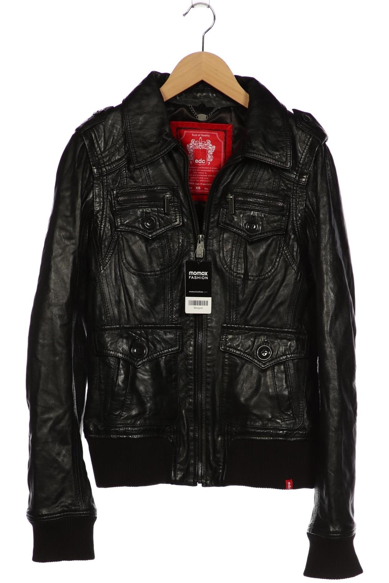 

edc by Esprit Damen Jacke, schwarz, Gr. 34