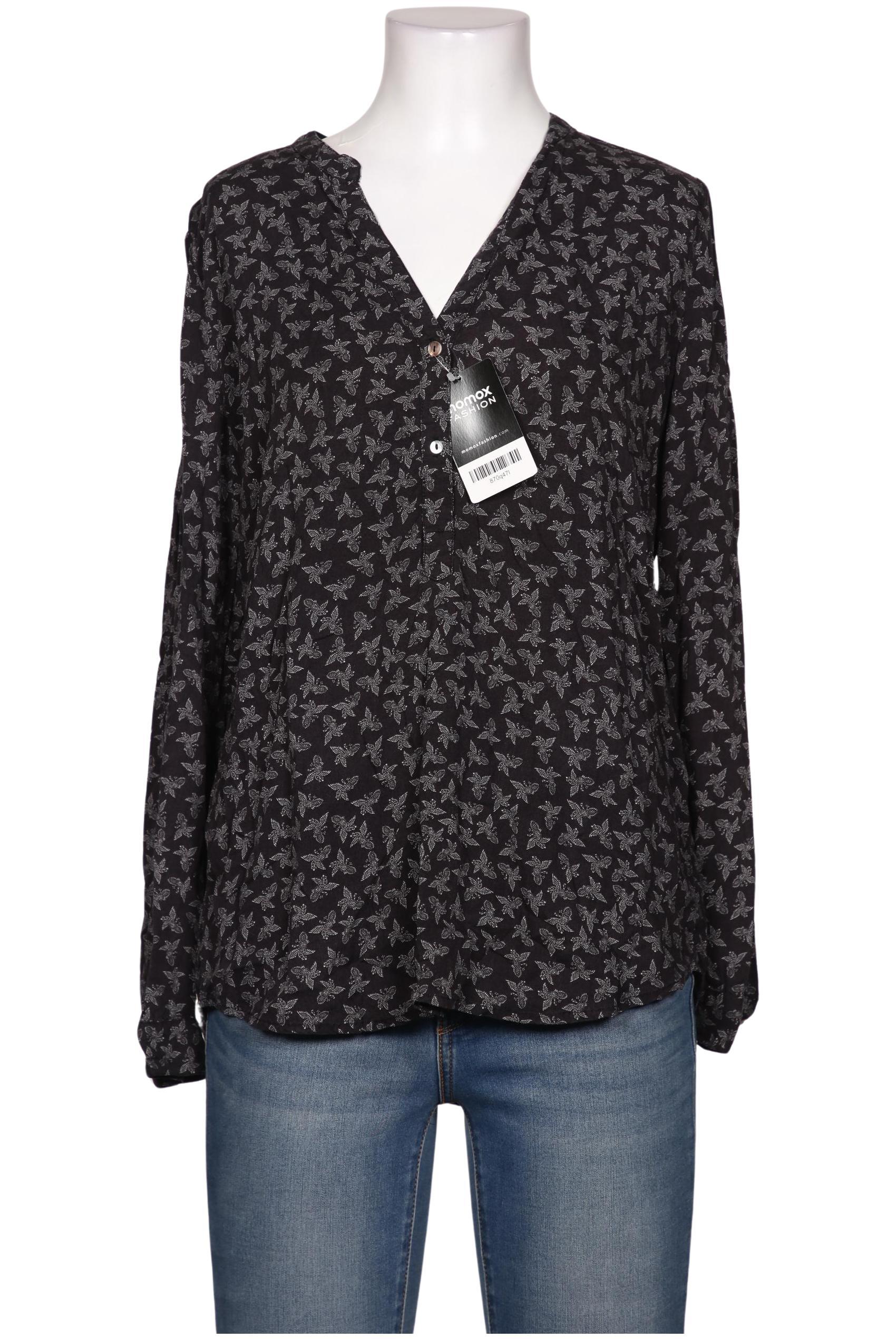 

edc by Esprit Damen Bluse, schwarz, Gr. 38