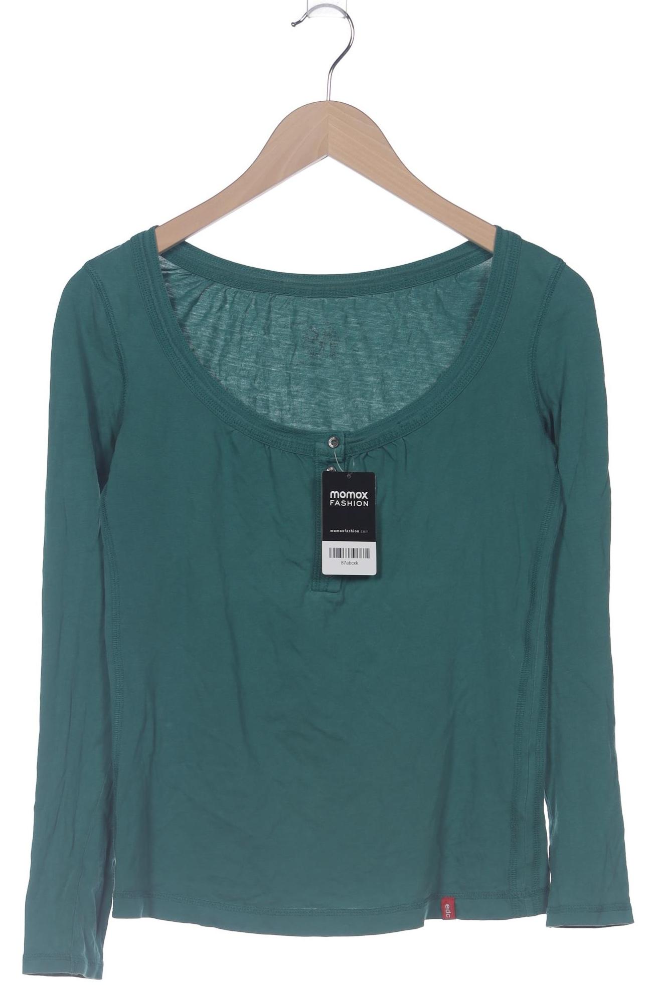 

edc by Esprit Damen Langarmshirt, türkis, Gr. 36