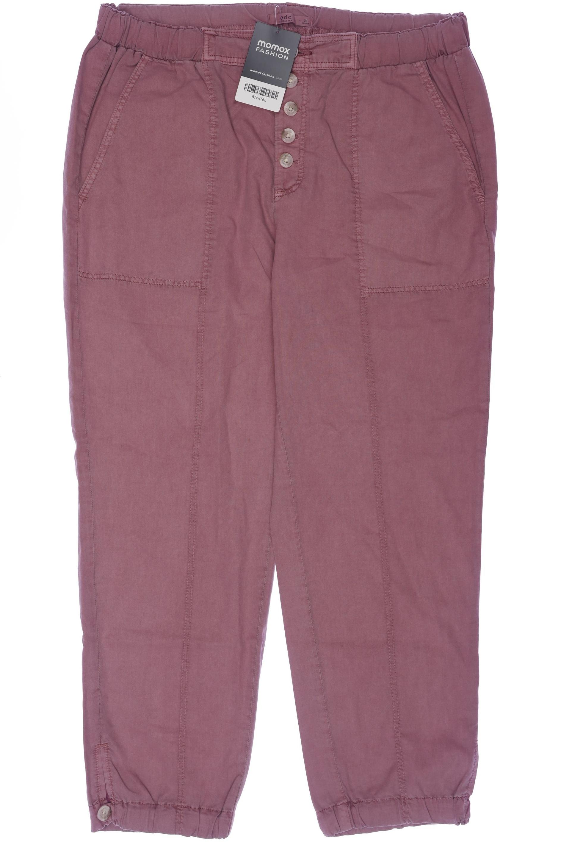 

edc by Esprit Damen Stoffhose, pink, Gr. 38