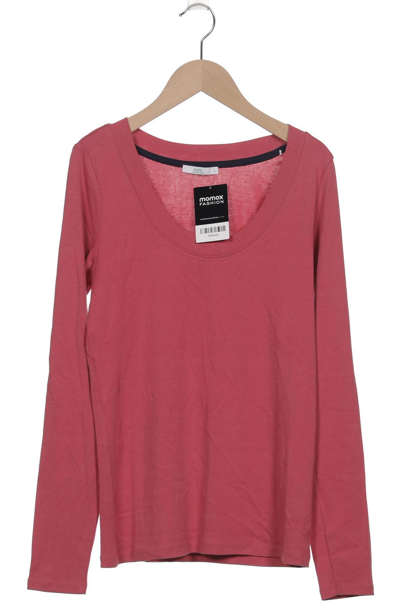 

edc by Esprit Damen Langarmshirt, pink, Gr. 42