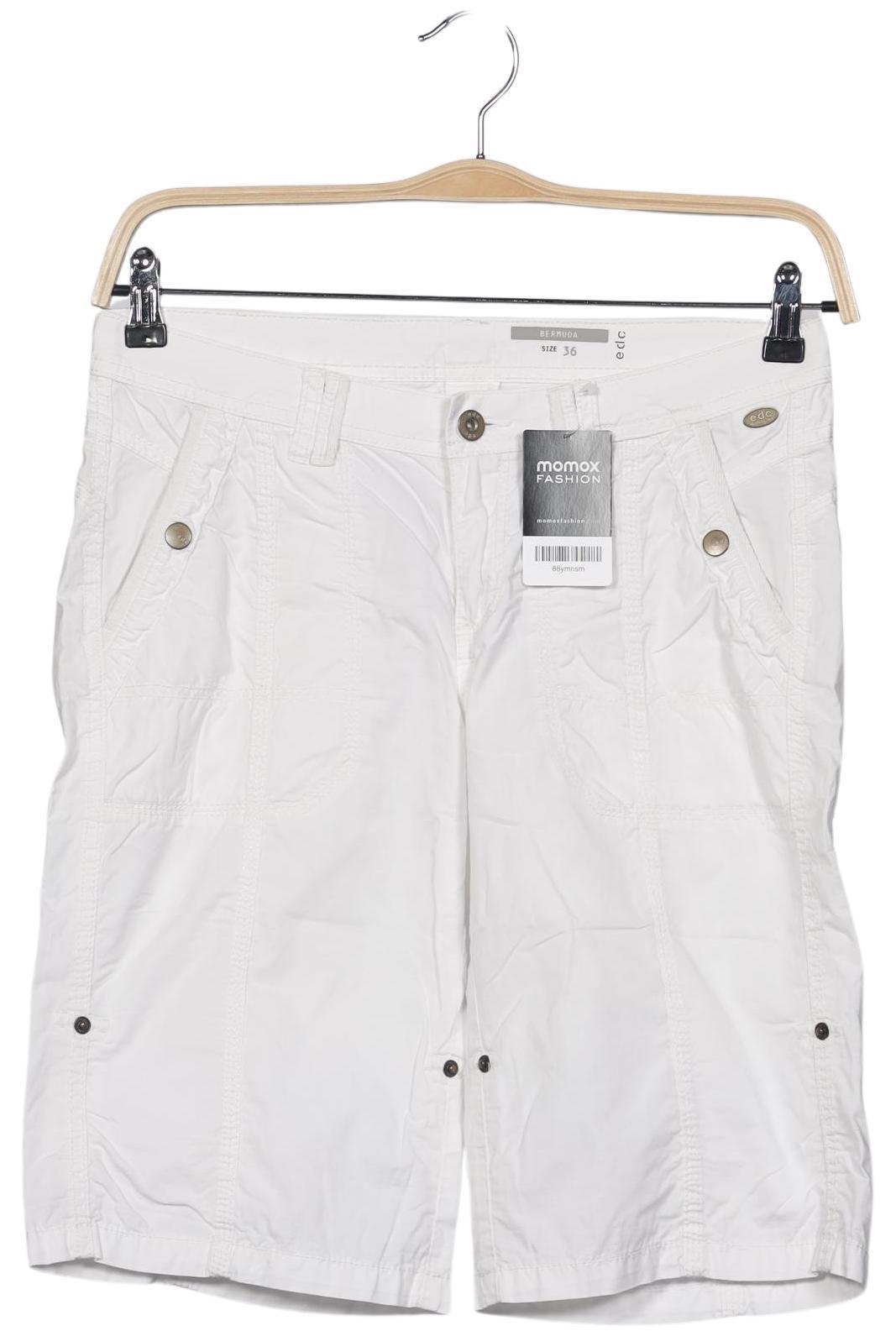 

edc by Esprit Damen Shorts, weiß, Gr. 36