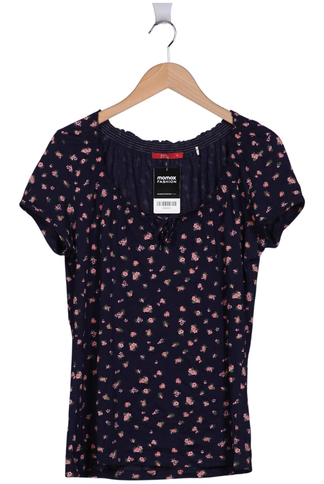 

edc by Esprit Damen T-Shirt, marineblau, Gr. 44