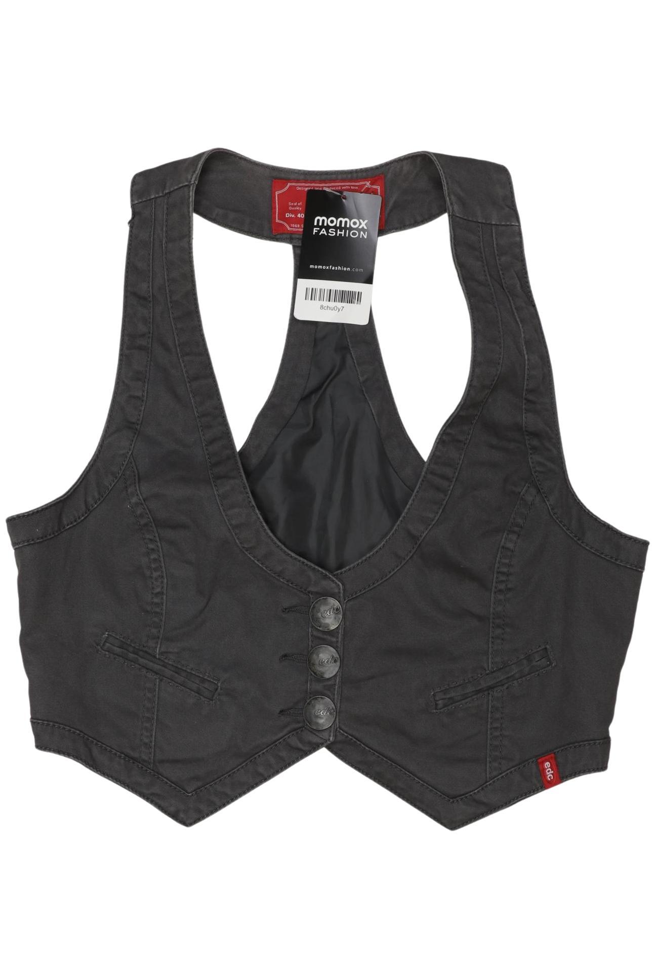 

edc by Esprit Damen Weste, grau, Gr. 40