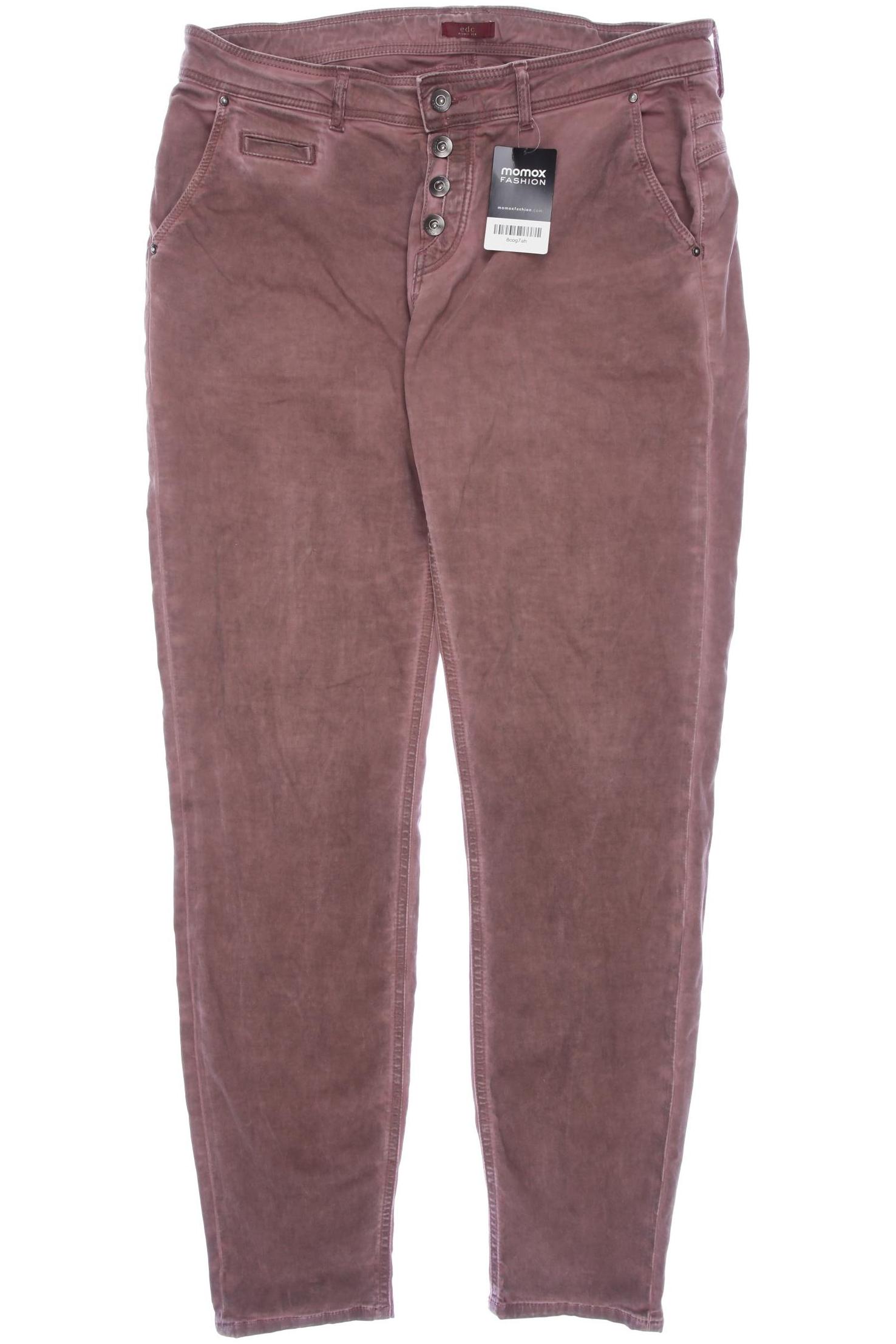 

edc by Esprit Damen Stoffhose, pink, Gr. 38