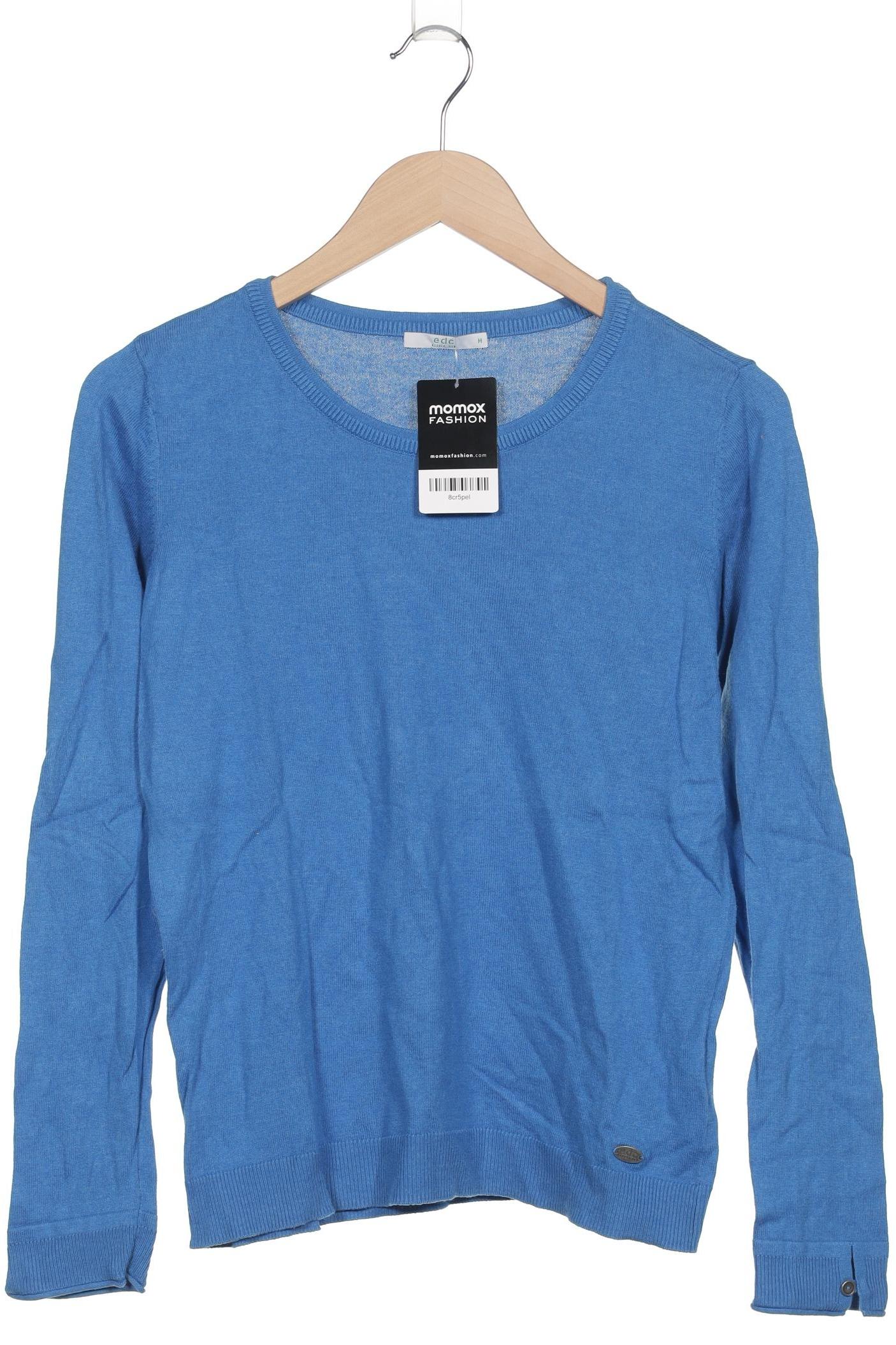 

edc by Esprit Damen Pullover, blau, Gr. 38