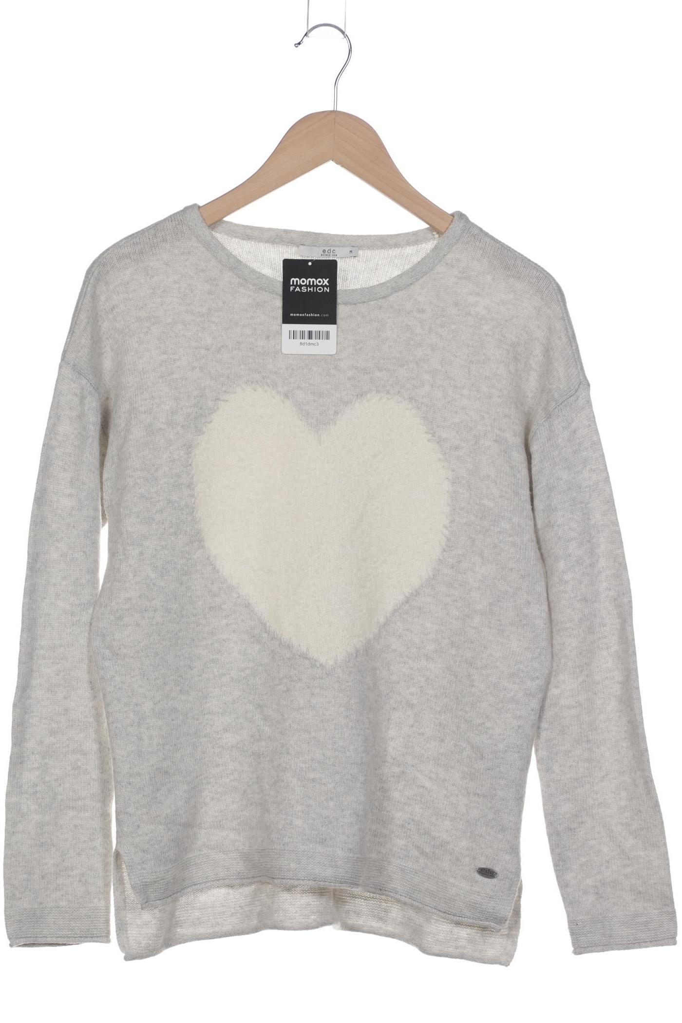 

edc by Esprit Damen Pullover, grau, Gr. 38