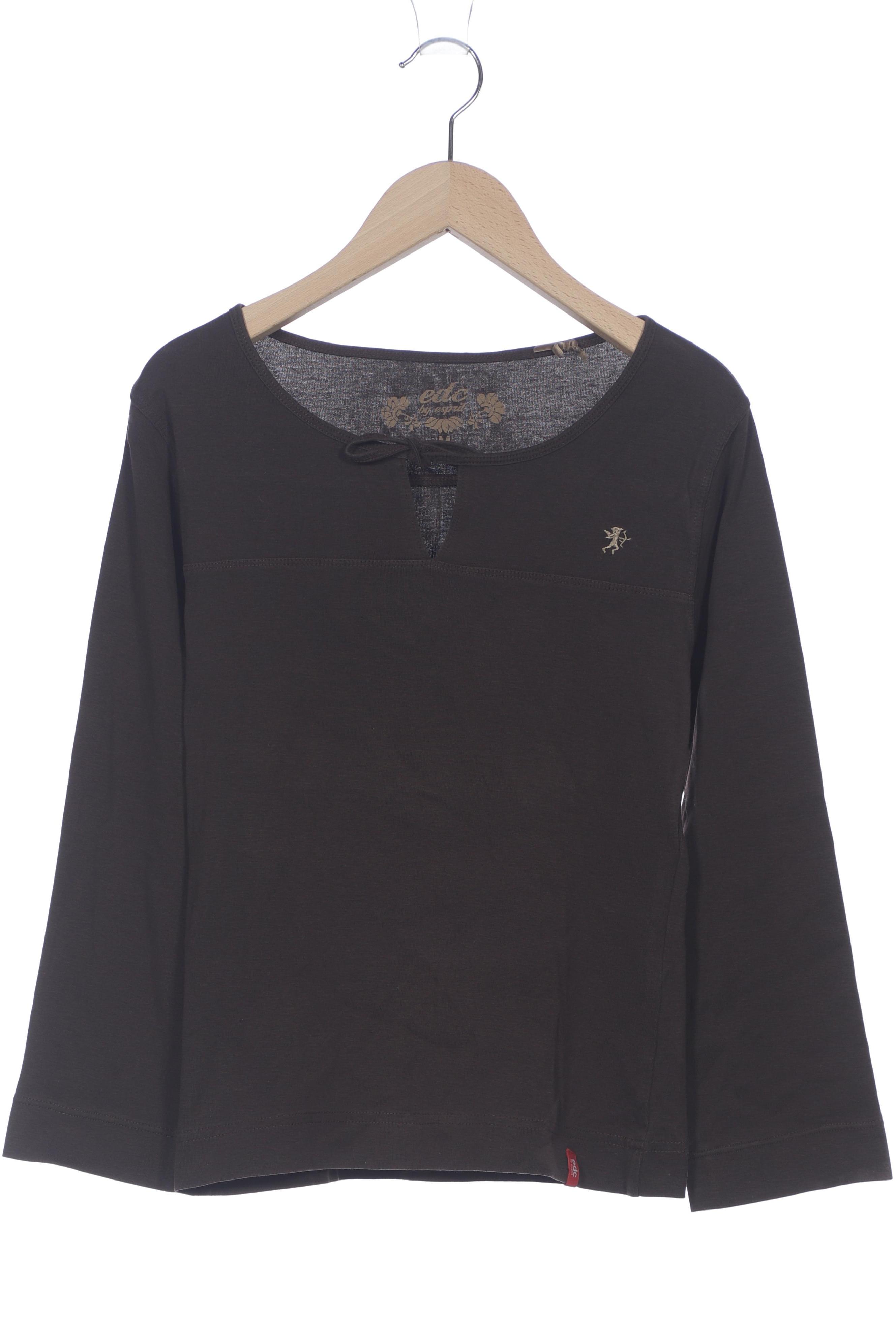 

edc by Esprit Damen Langarmshirt, braun, Gr. 38