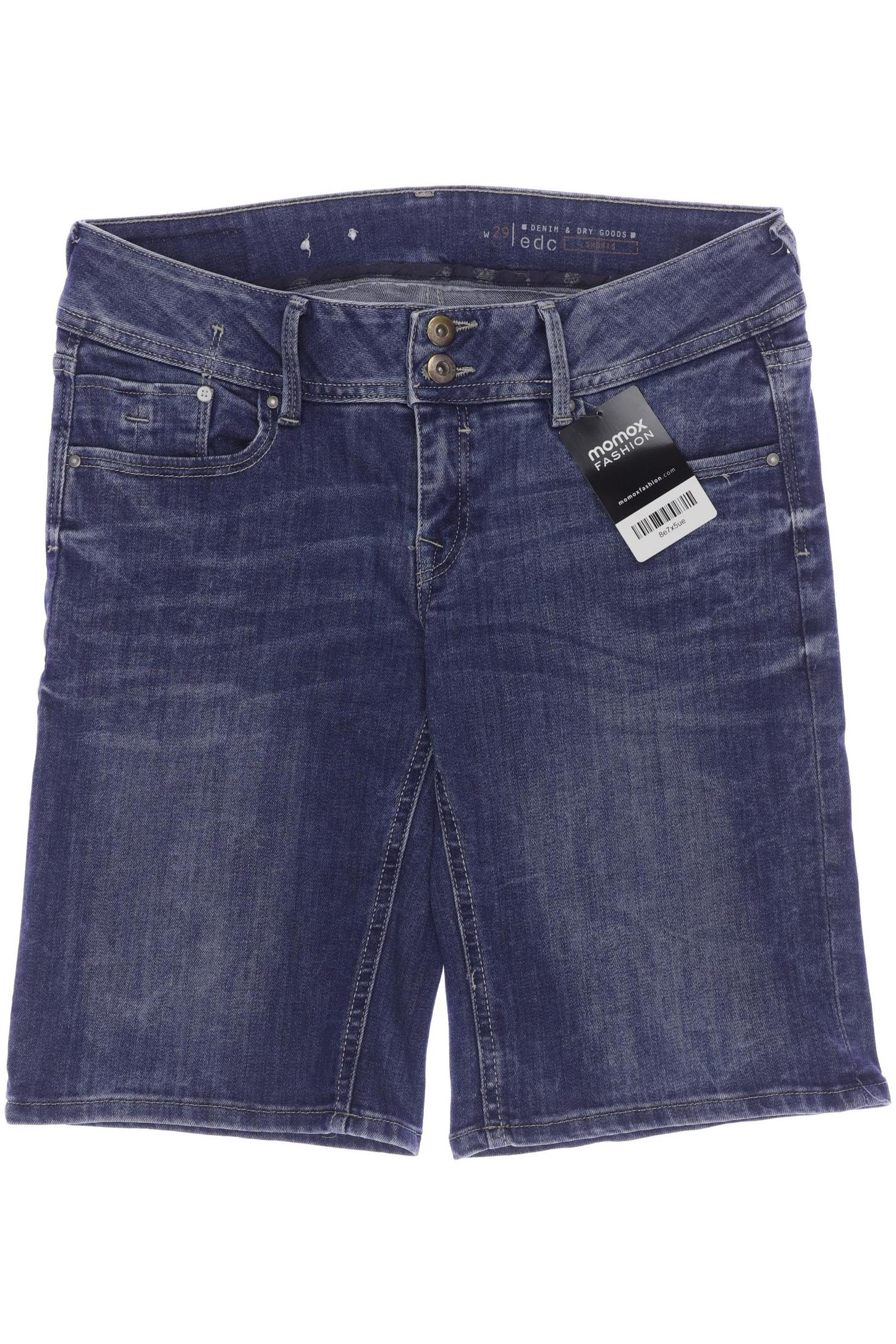 

edc by Esprit Damen Shorts, blau, Gr. 29