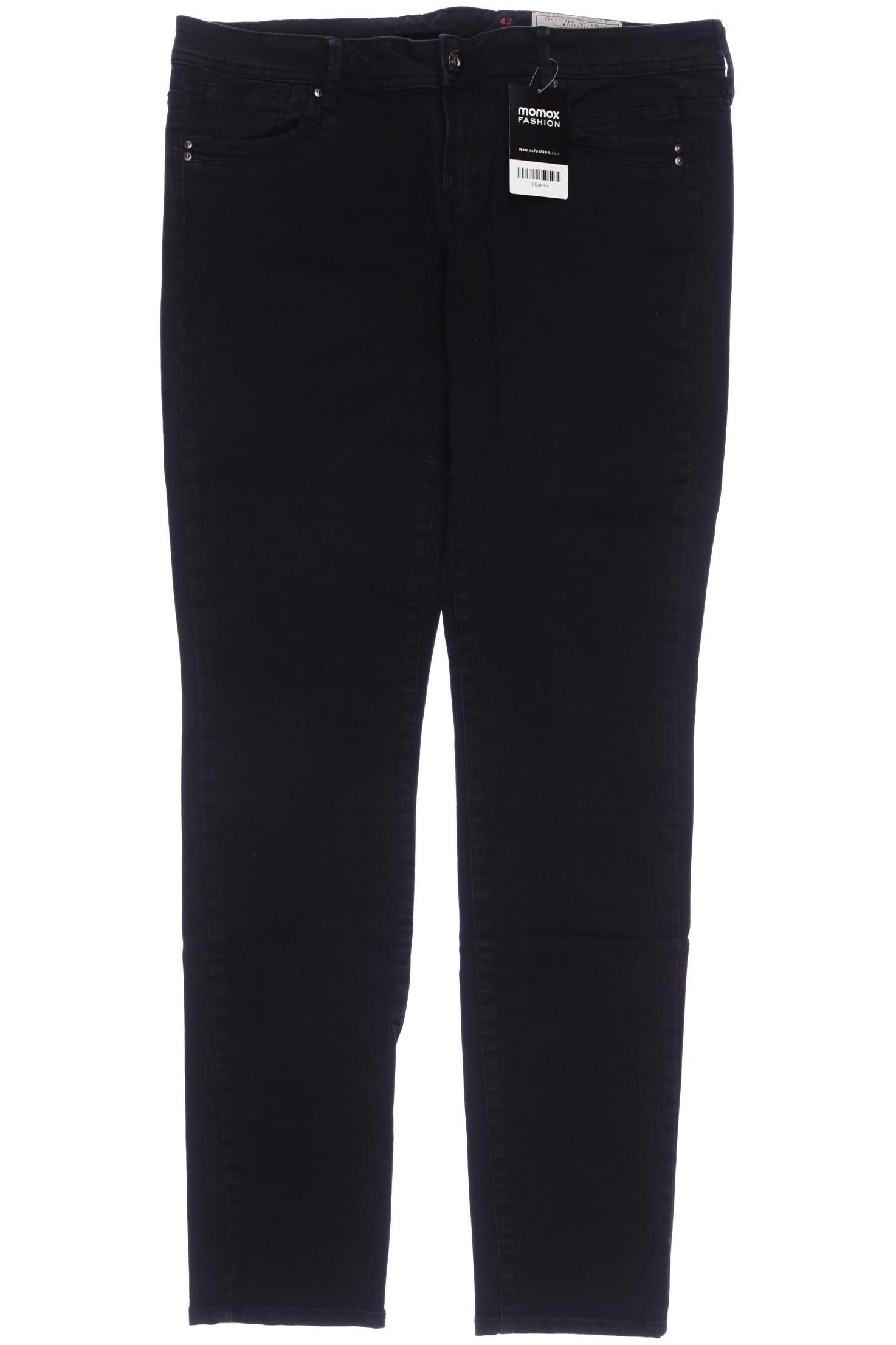 

edc by Esprit Damen Jeans, schwarz, Gr. 42