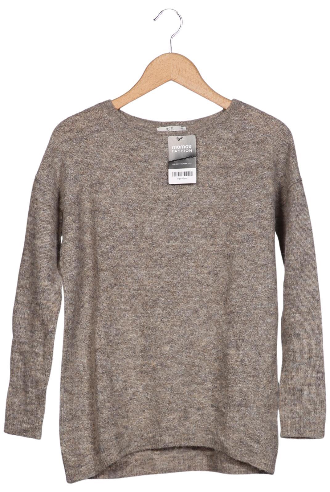 

edc by Esprit Damen Pullover, beige, Gr. 34