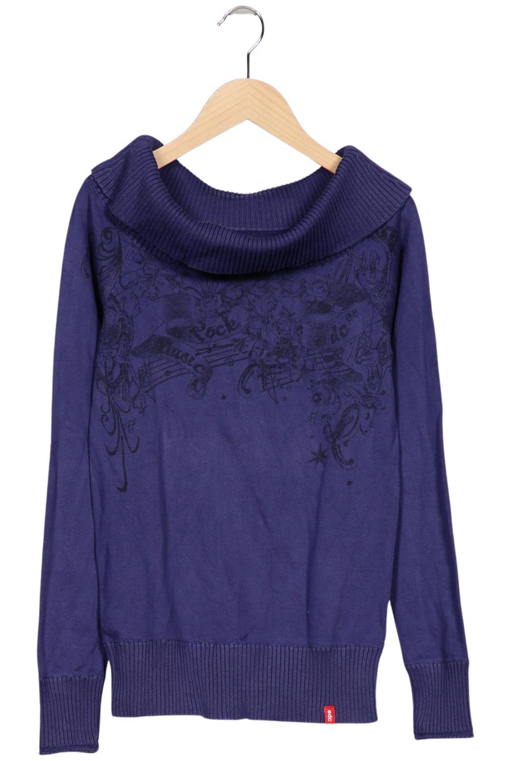 

edc by Esprit Damen Pullover, marineblau, Gr. 36