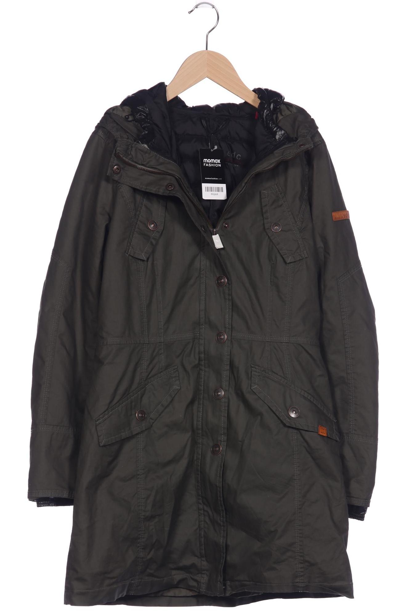 

edc by Esprit Damen Mantel, grün, Gr. 38