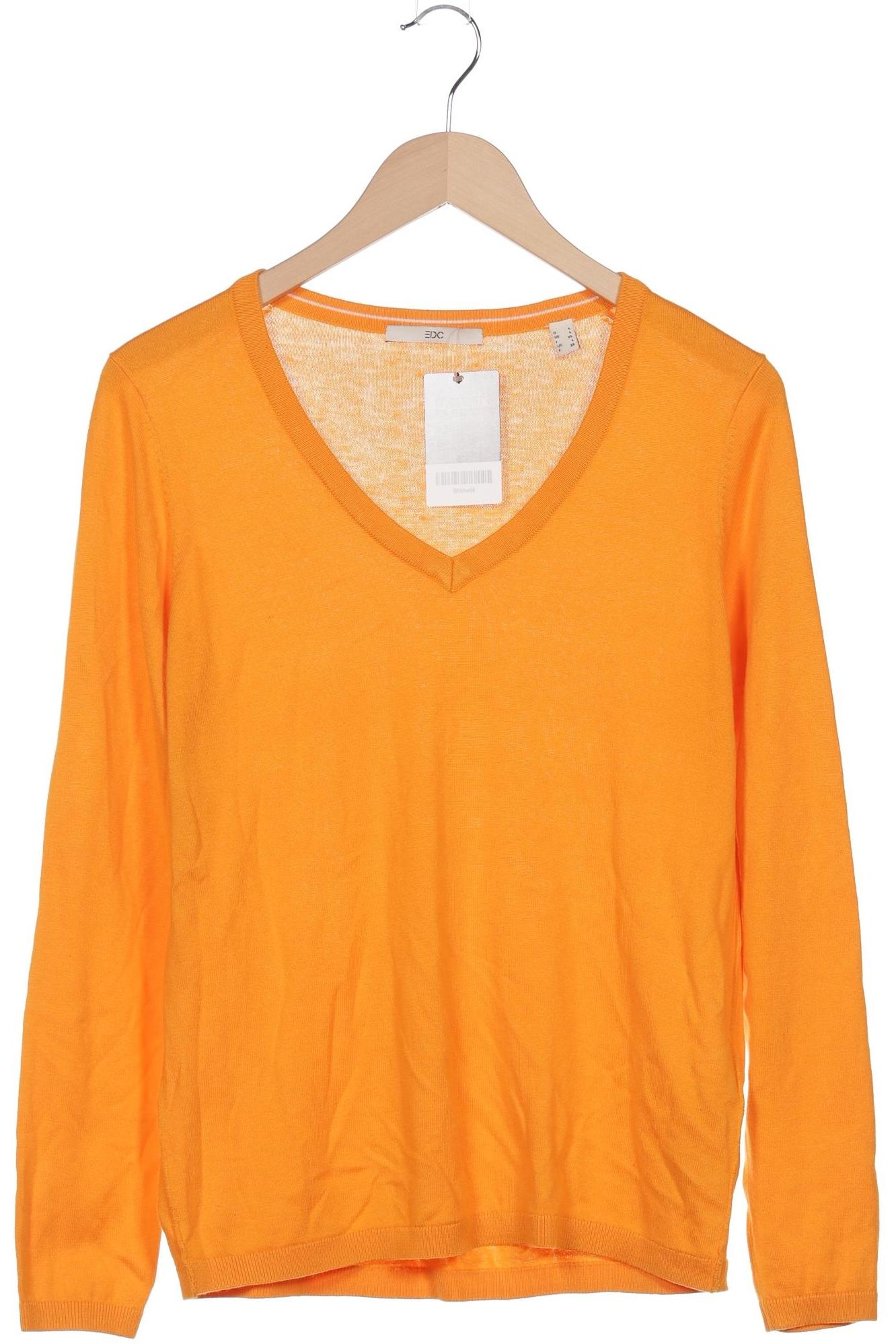 

edc by Esprit Damen Pullover, orange, Gr. 42