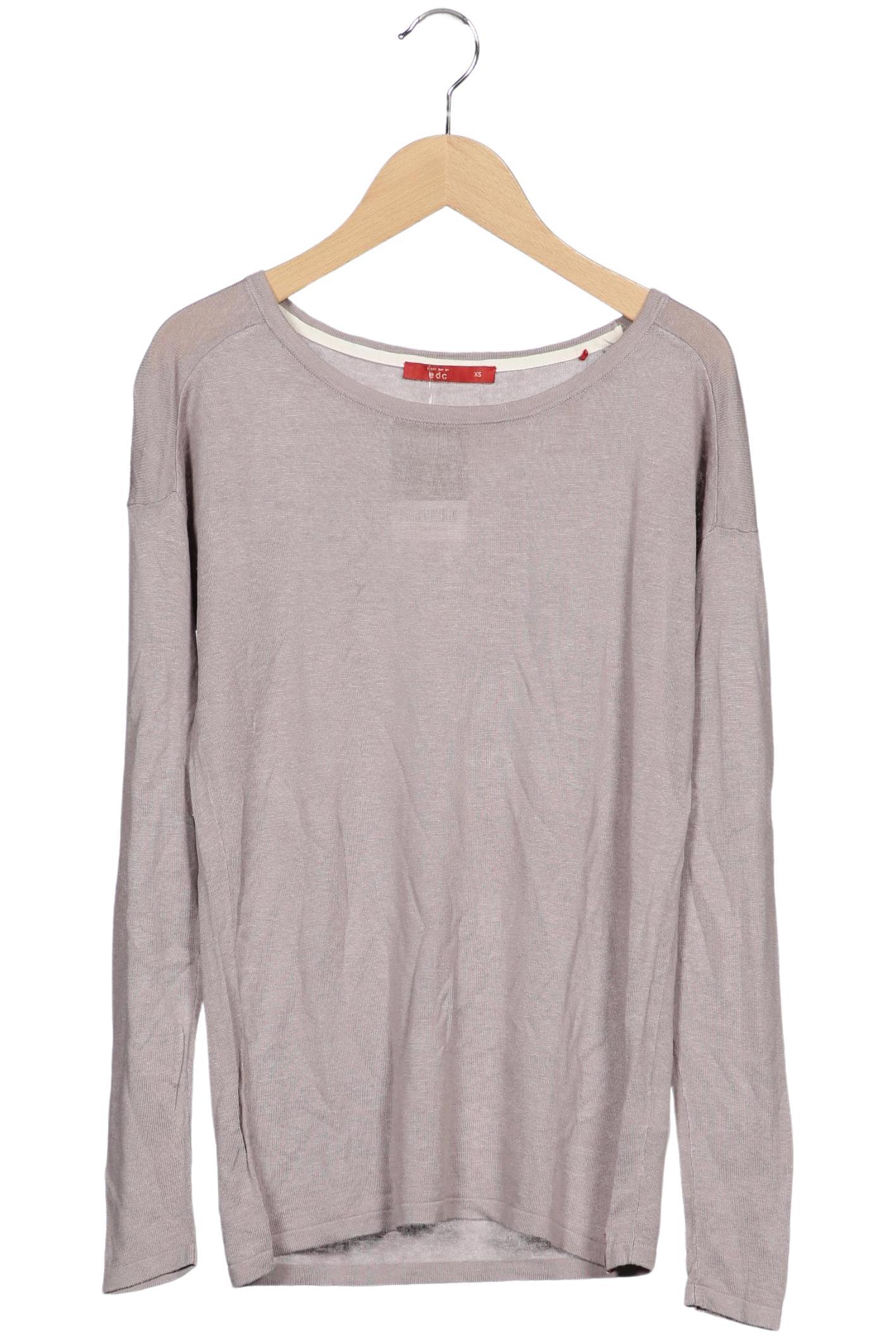 

edc by Esprit Damen Pullover, grau, Gr. 34