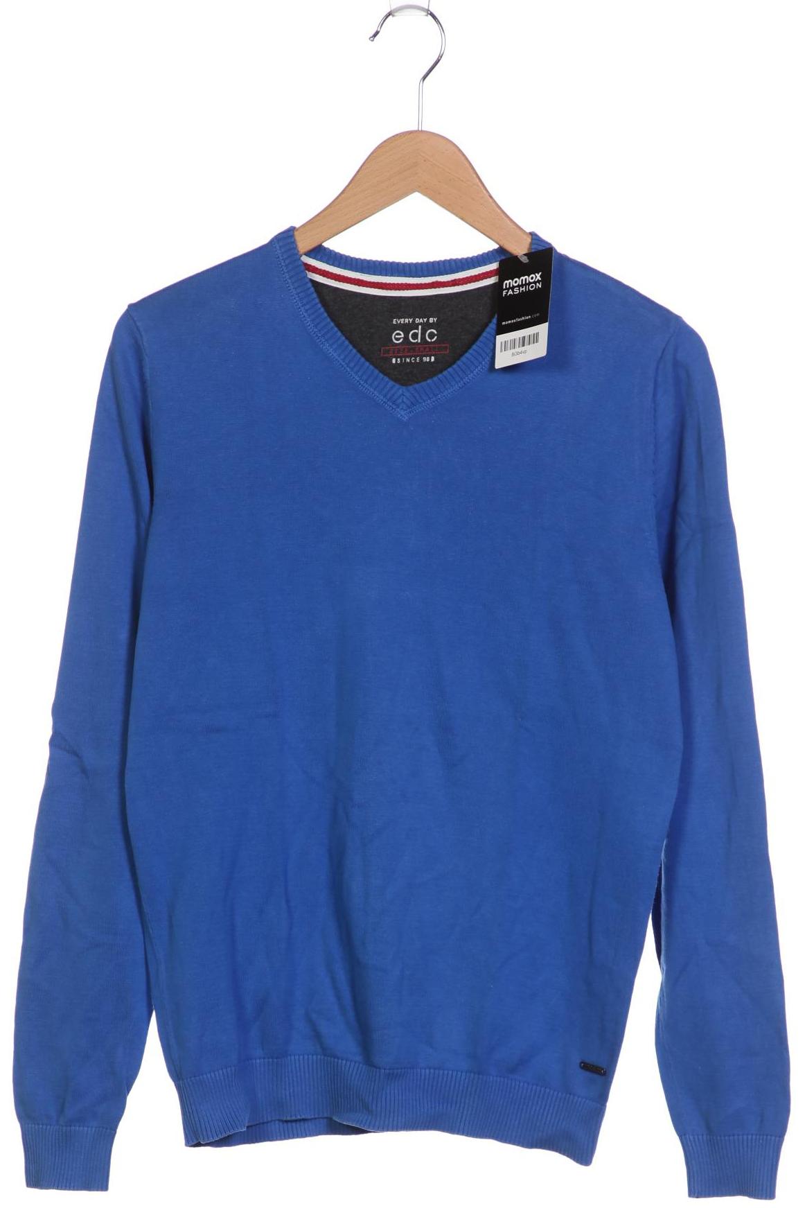 

edc by Esprit Herren Pullover, blau, Gr. 46