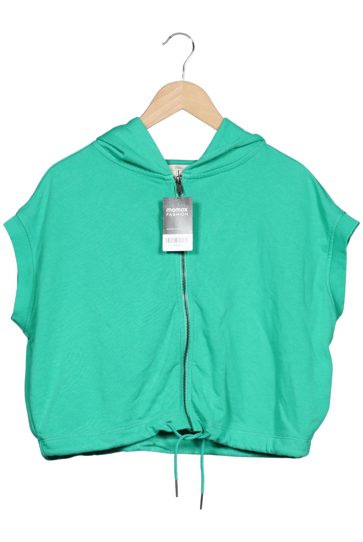 

edc by Esprit Damen Kapuzenpullover, grün, Gr. 38