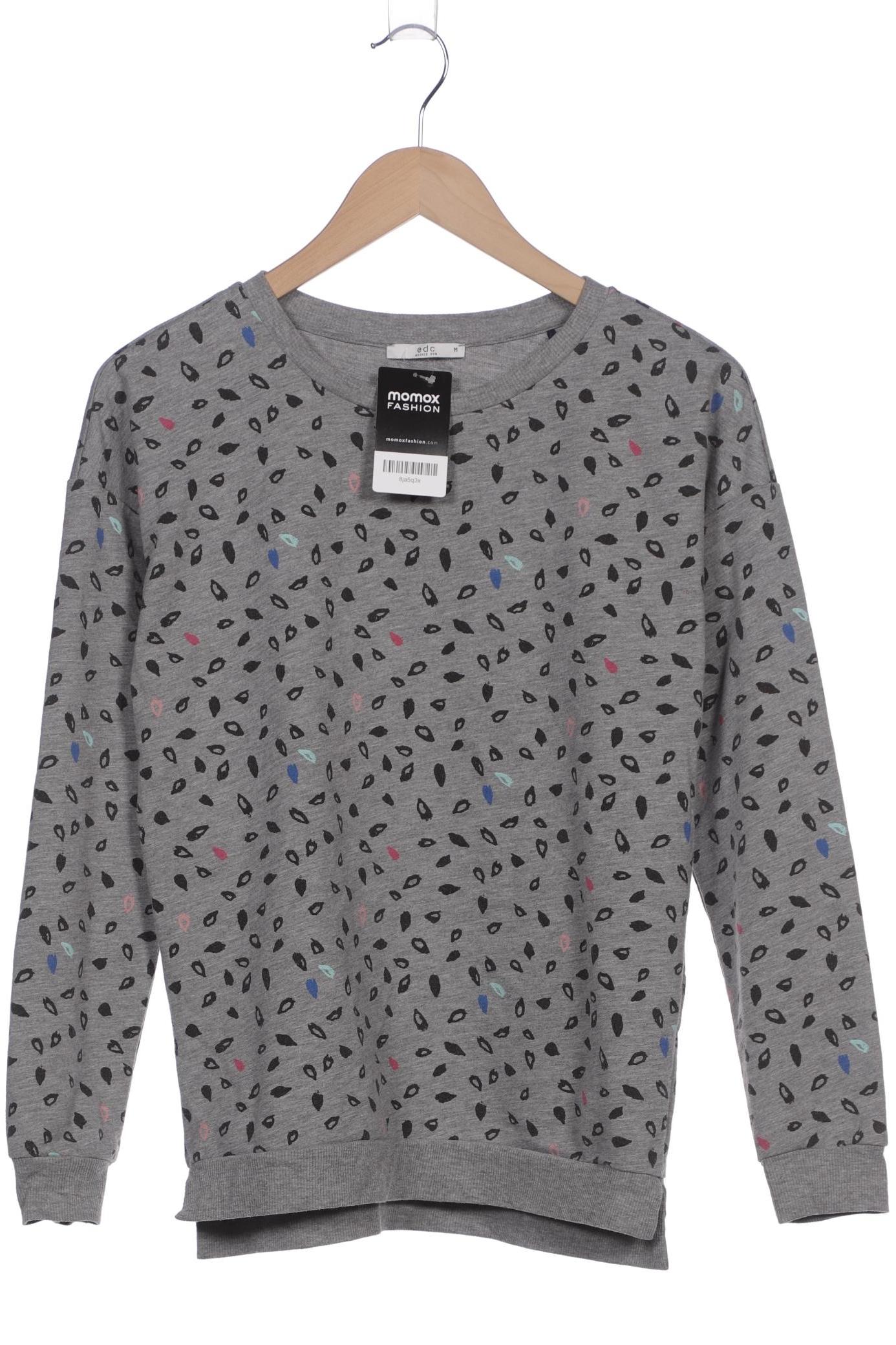 

edc by Esprit Damen Sweatshirt, grau, Gr. 38