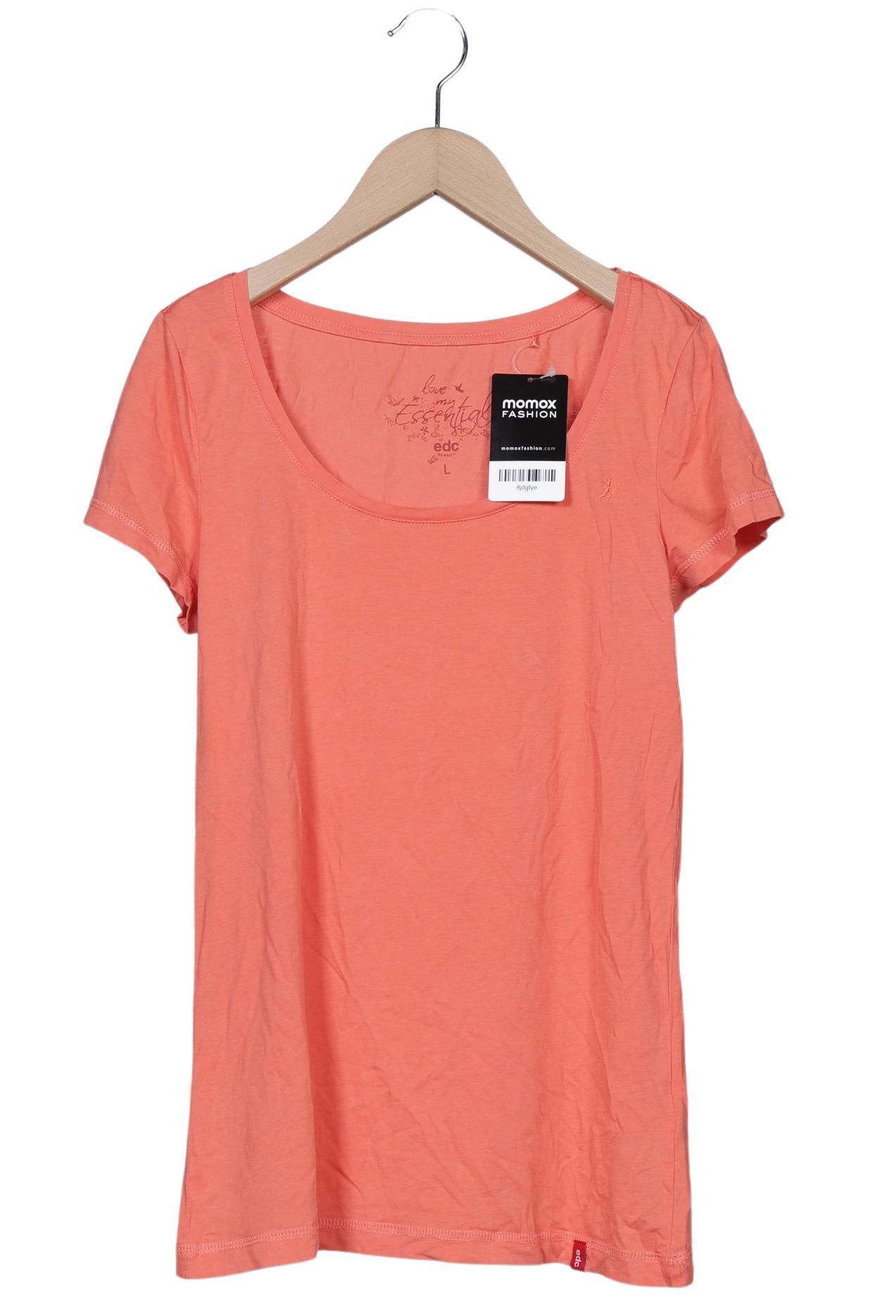 

edc by Esprit Damen T-Shirt, orange, Gr. 42