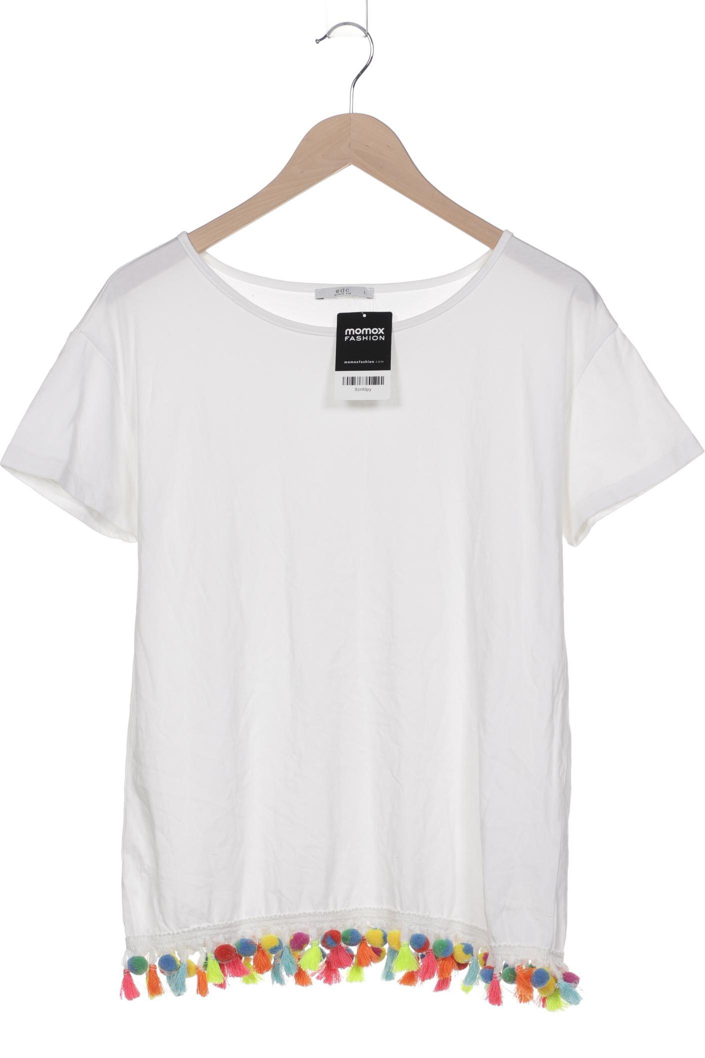 

edc by Esprit Damen T-Shirt, weiß, Gr. 42
