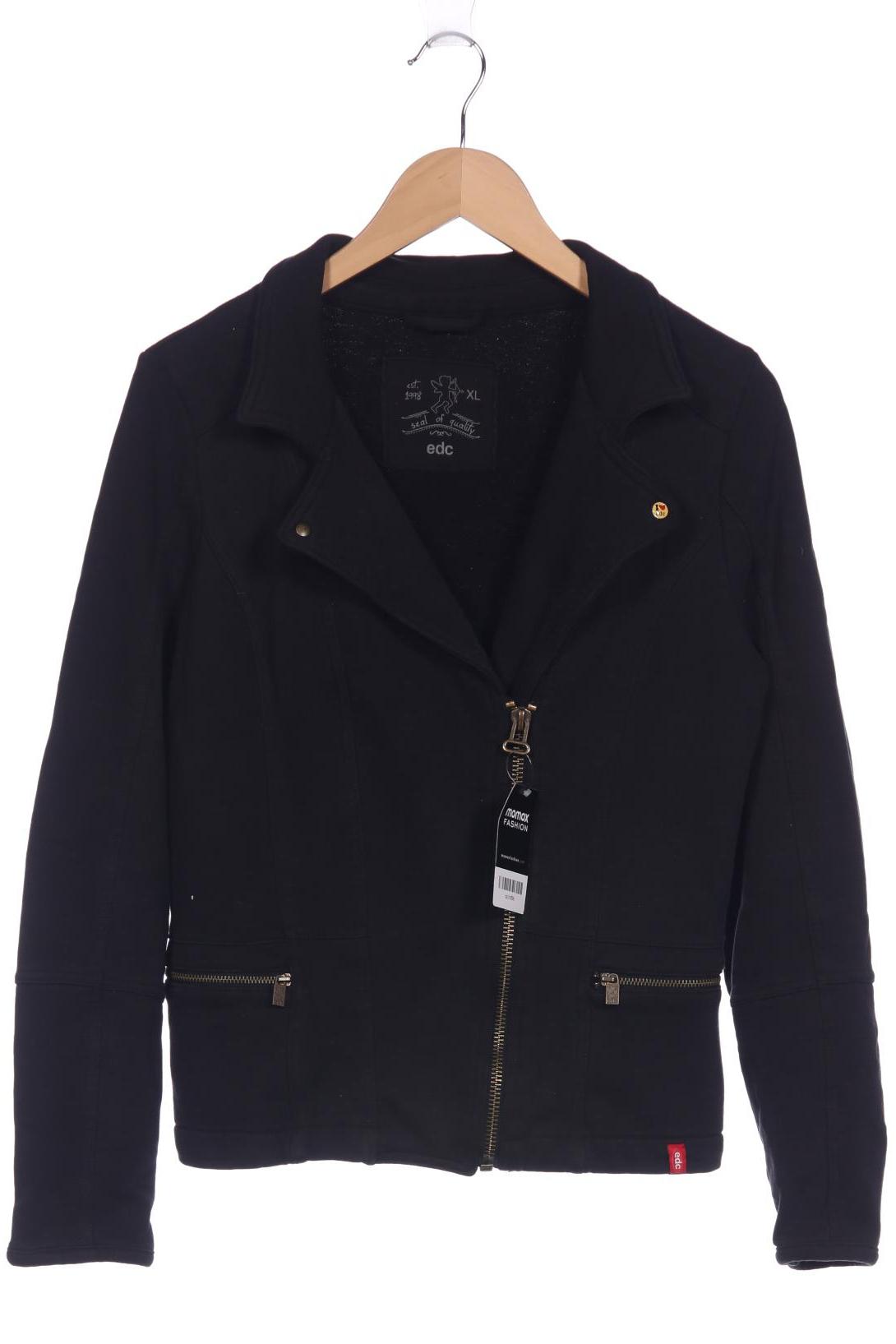 

edc by Esprit Damen Jacke, schwarz, Gr. 44