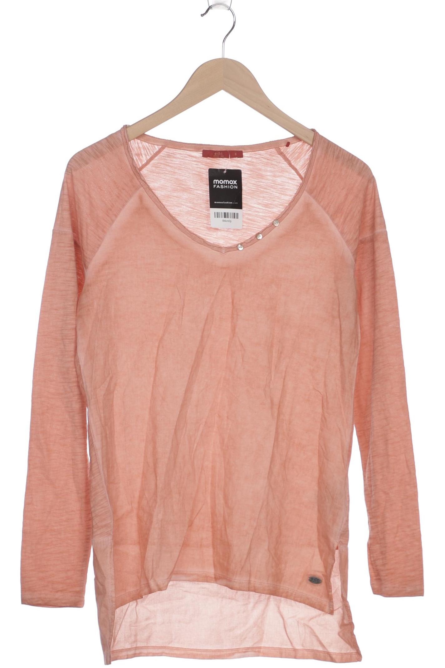 

edc by Esprit Damen Langarmshirt, pink, Gr. 36