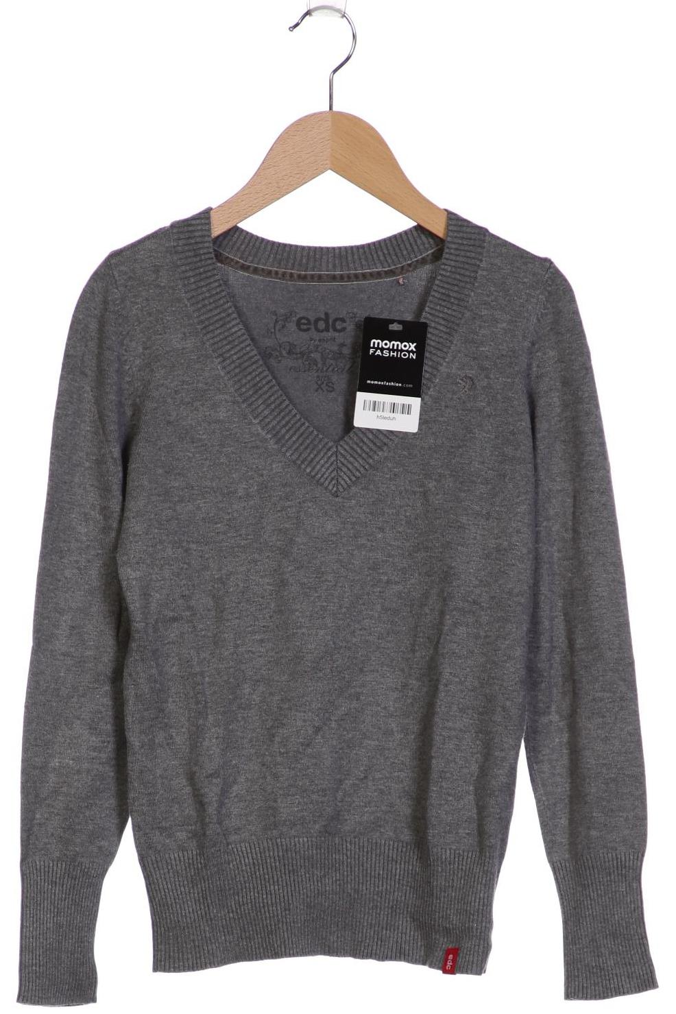 

edc by Esprit Damen Pullover, grau, Gr. 34