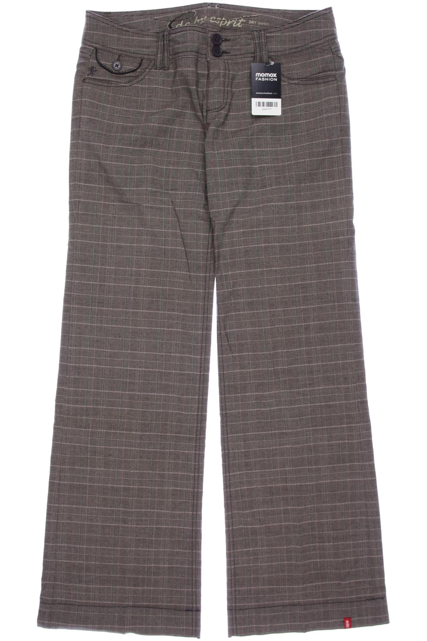 

edc by Esprit Damen Stoffhose, grau, Gr. 38