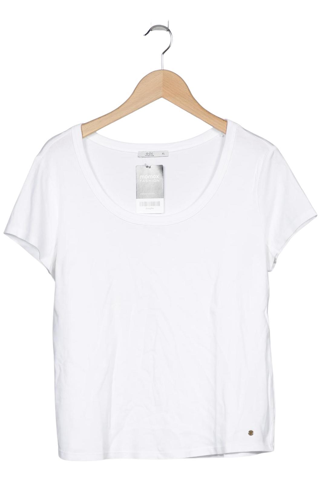 

edc by Esprit Damen T-Shirt, weiß, Gr. 44