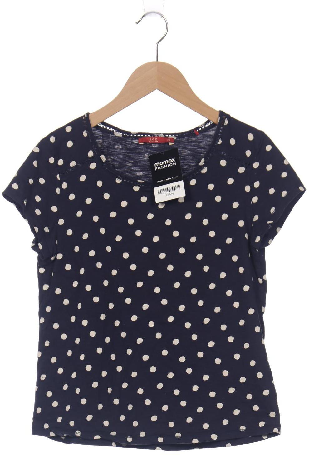 

edc by Esprit Damen T-Shirt, marineblau, Gr. 34