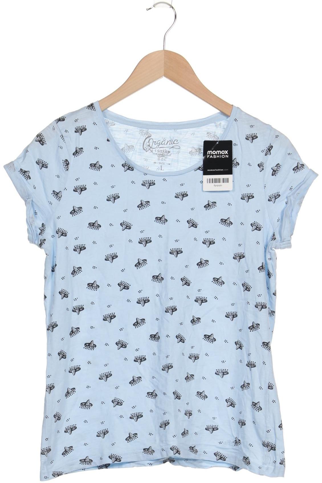 

edc by Esprit Damen T-Shirt, hellblau, Gr. 42