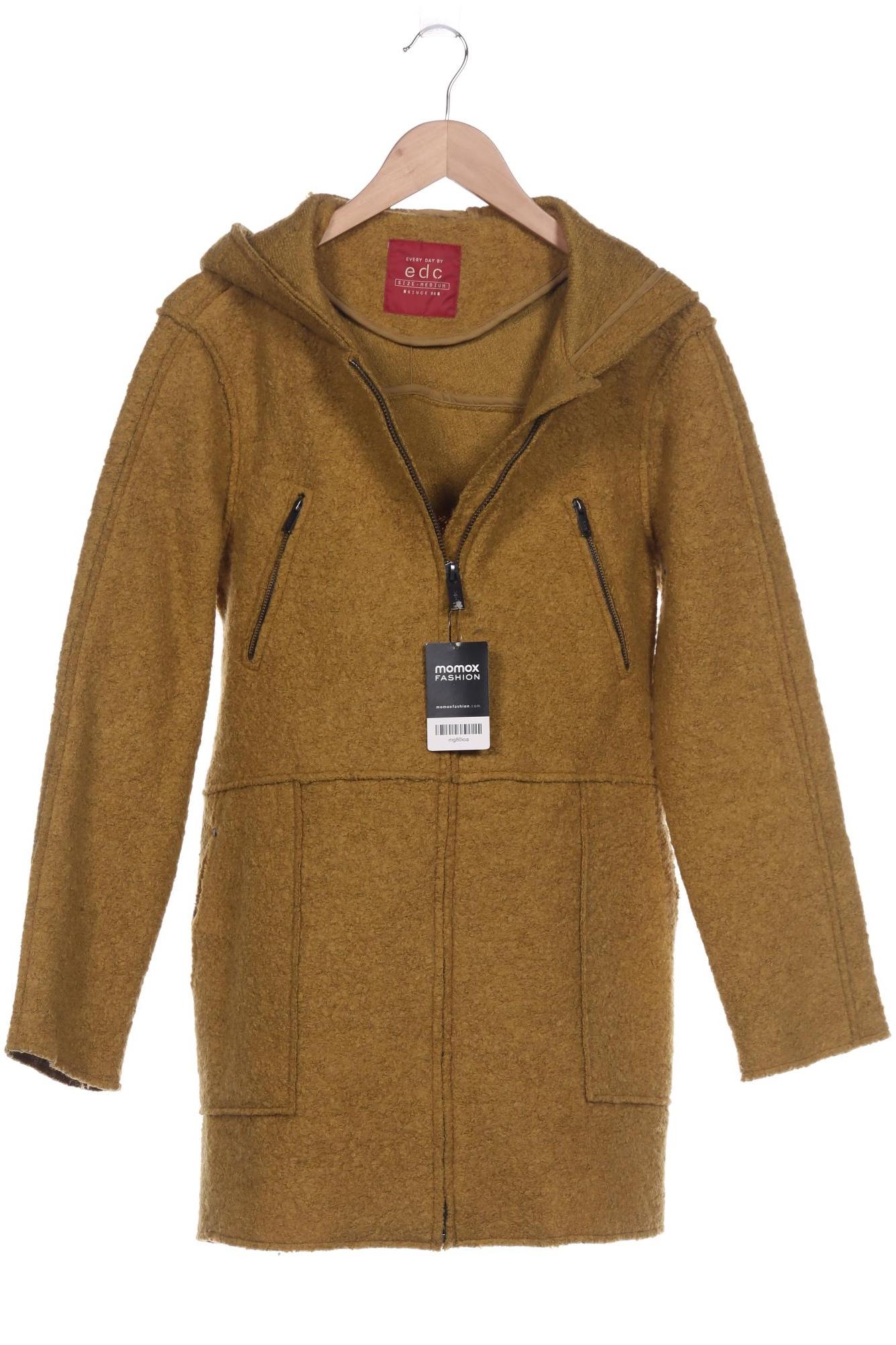 

edc by Esprit Damen Mantel, gelb, Gr. 38