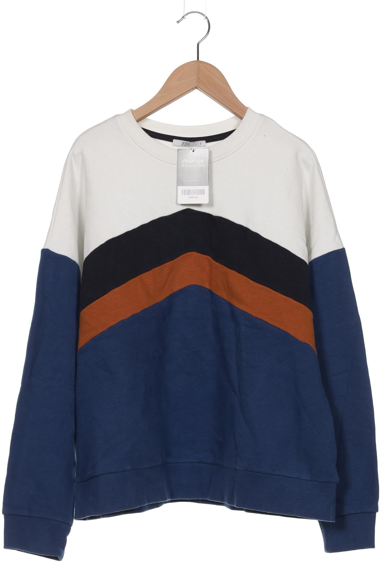 

edc by Esprit Damen Sweatshirt, blau, Gr. 42