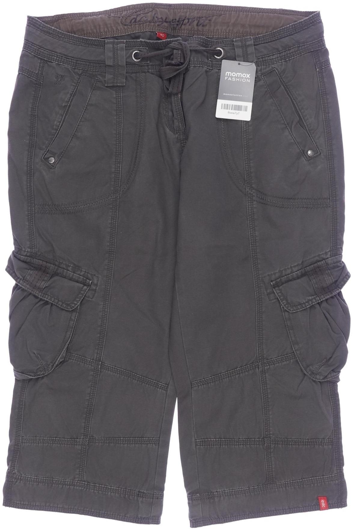 

edc by Esprit Damen Stoffhose, grau, Gr. 40