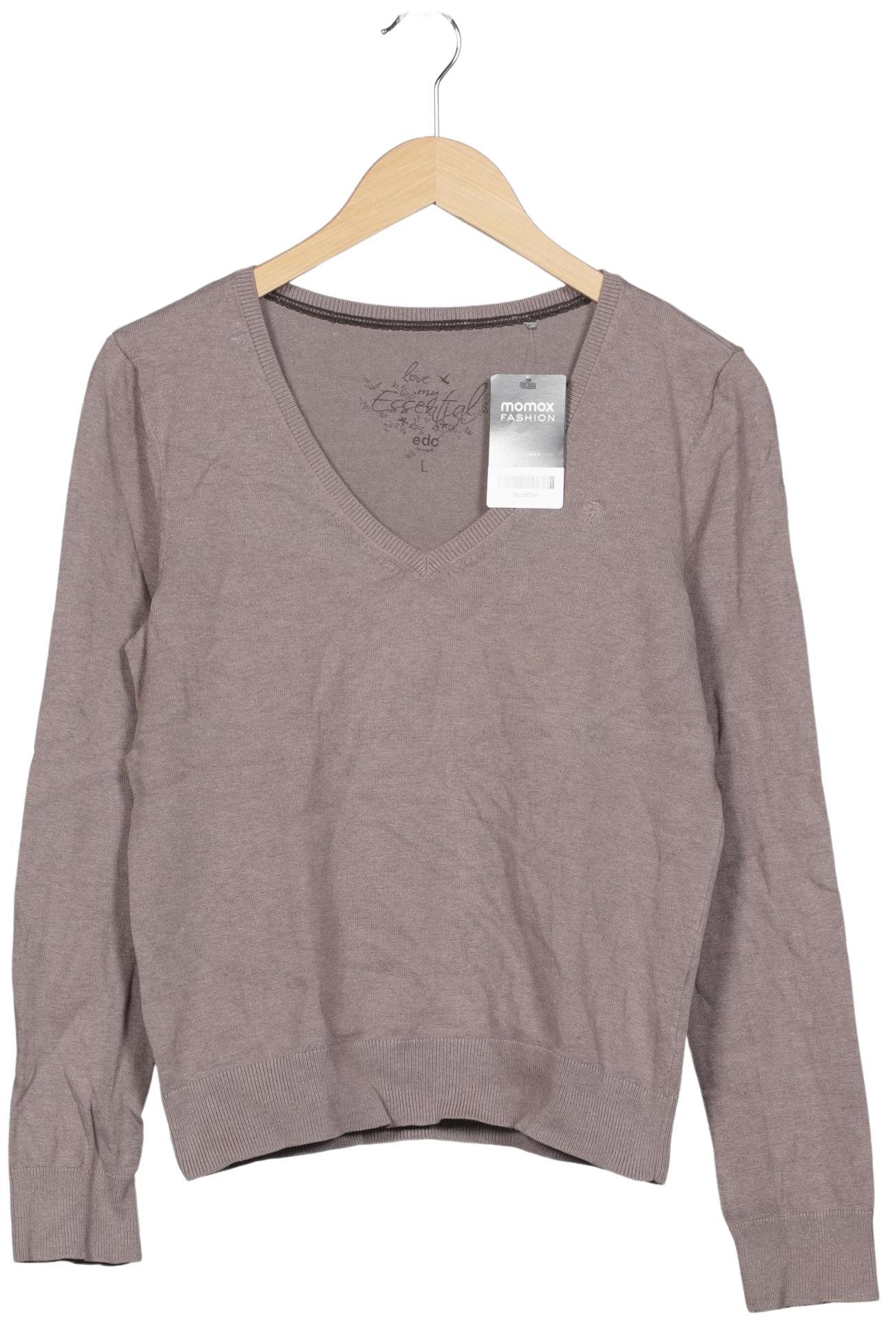 

edc by Esprit Damen Pullover, grau, Gr. 42