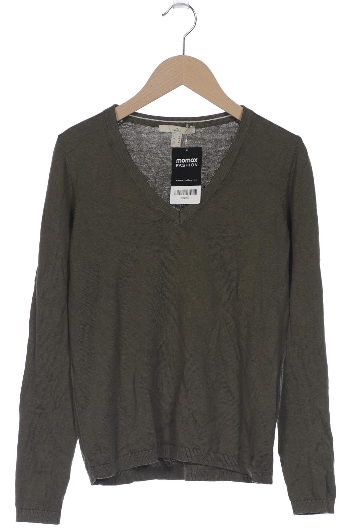 

edc by Esprit Damen Pullover, grün, Gr. 34