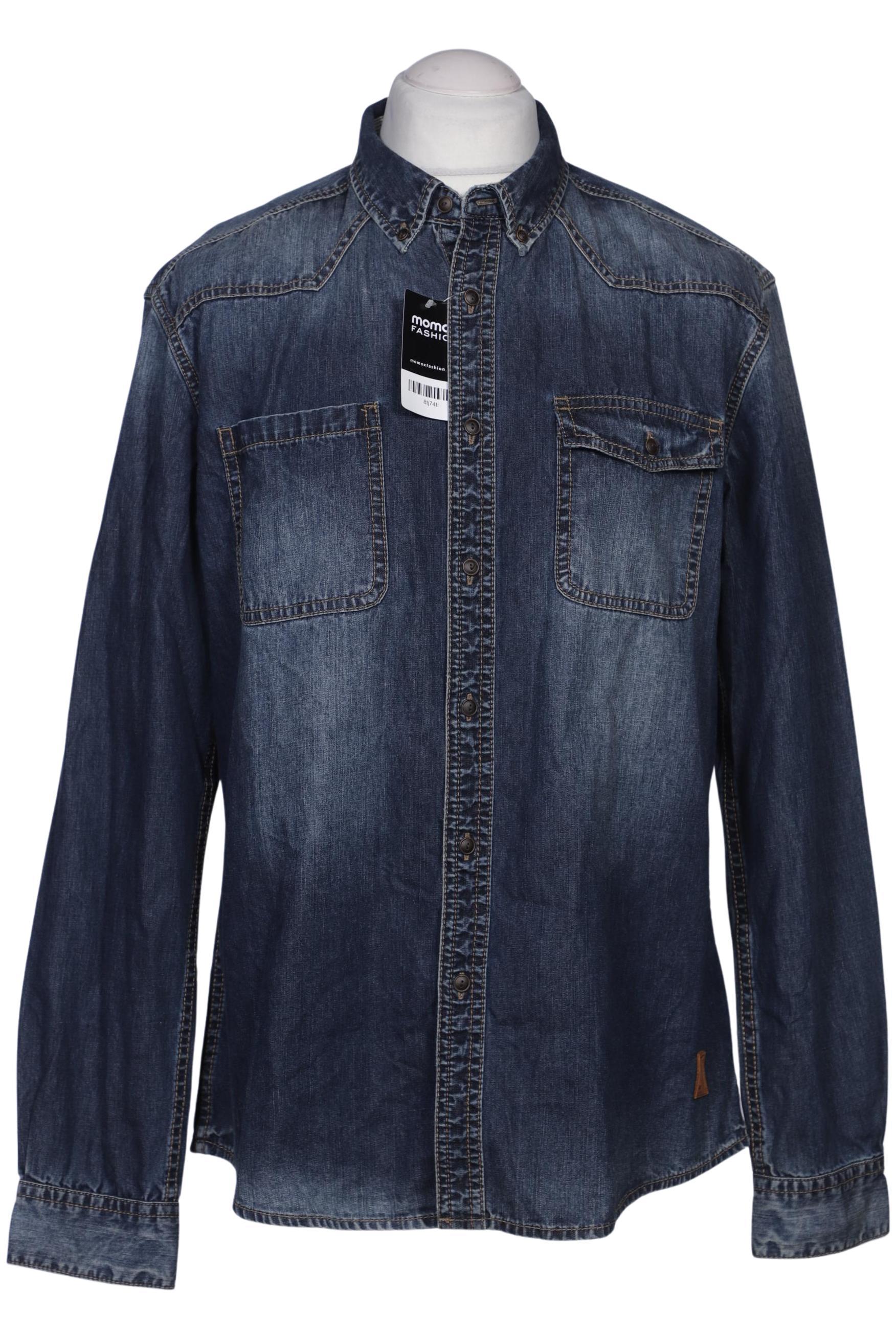 

edc by Esprit Herren Hemd, blau, Gr. 54