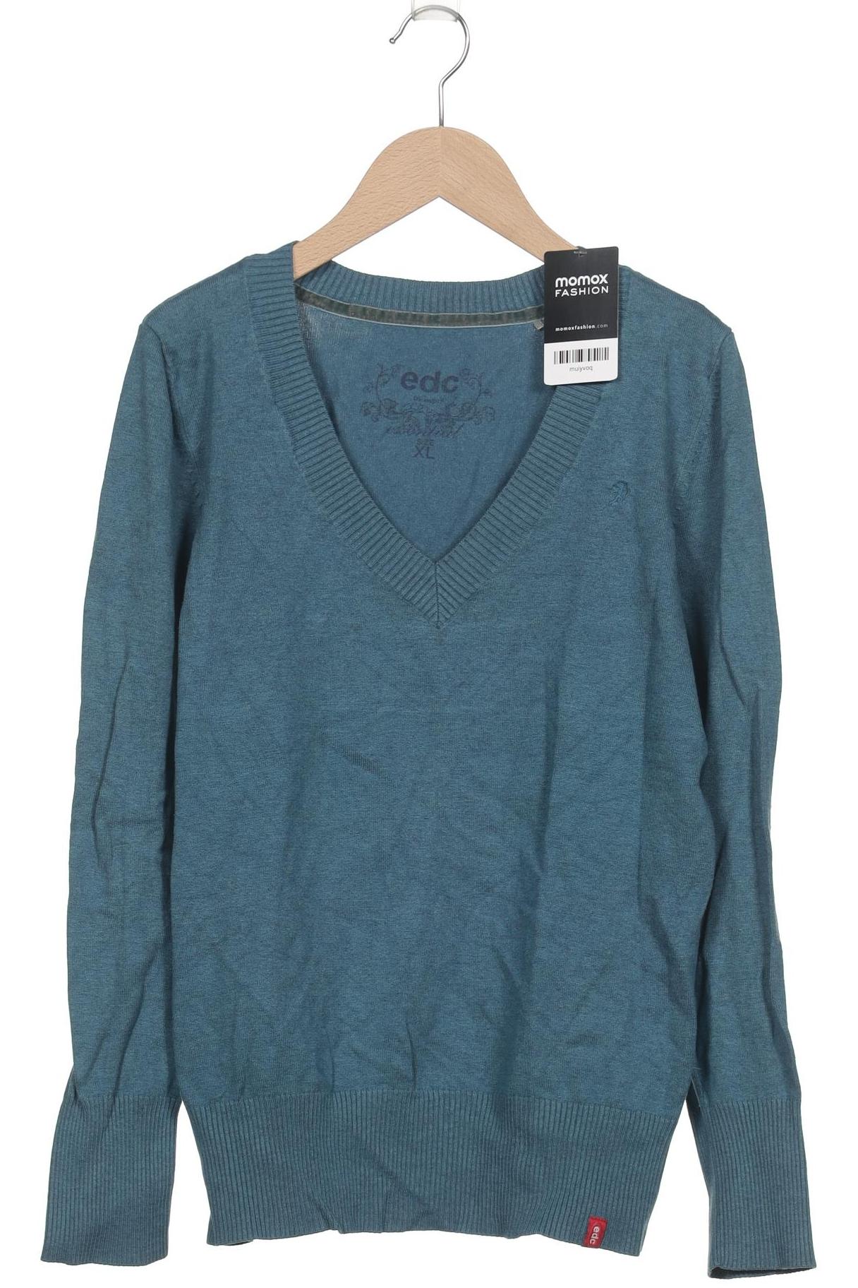 

edc by Esprit Damen Pullover, türkis, Gr. 44