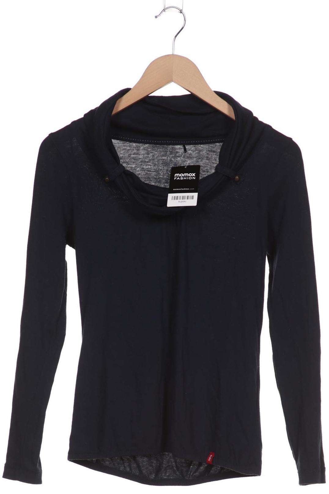 

edc by Esprit Damen Langarmshirt, marineblau, Gr. 36