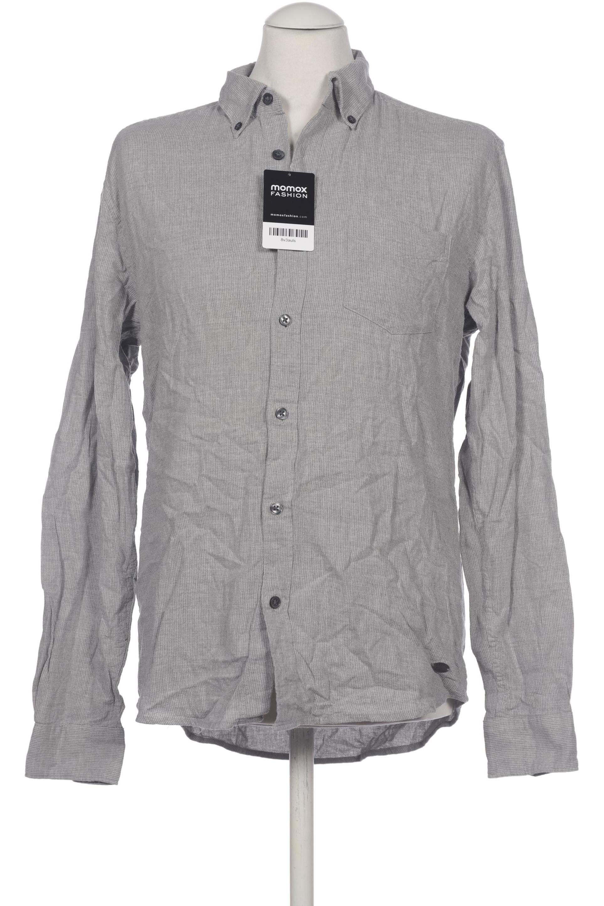 

edc by Esprit Herren Hemd, grau, Gr. 48