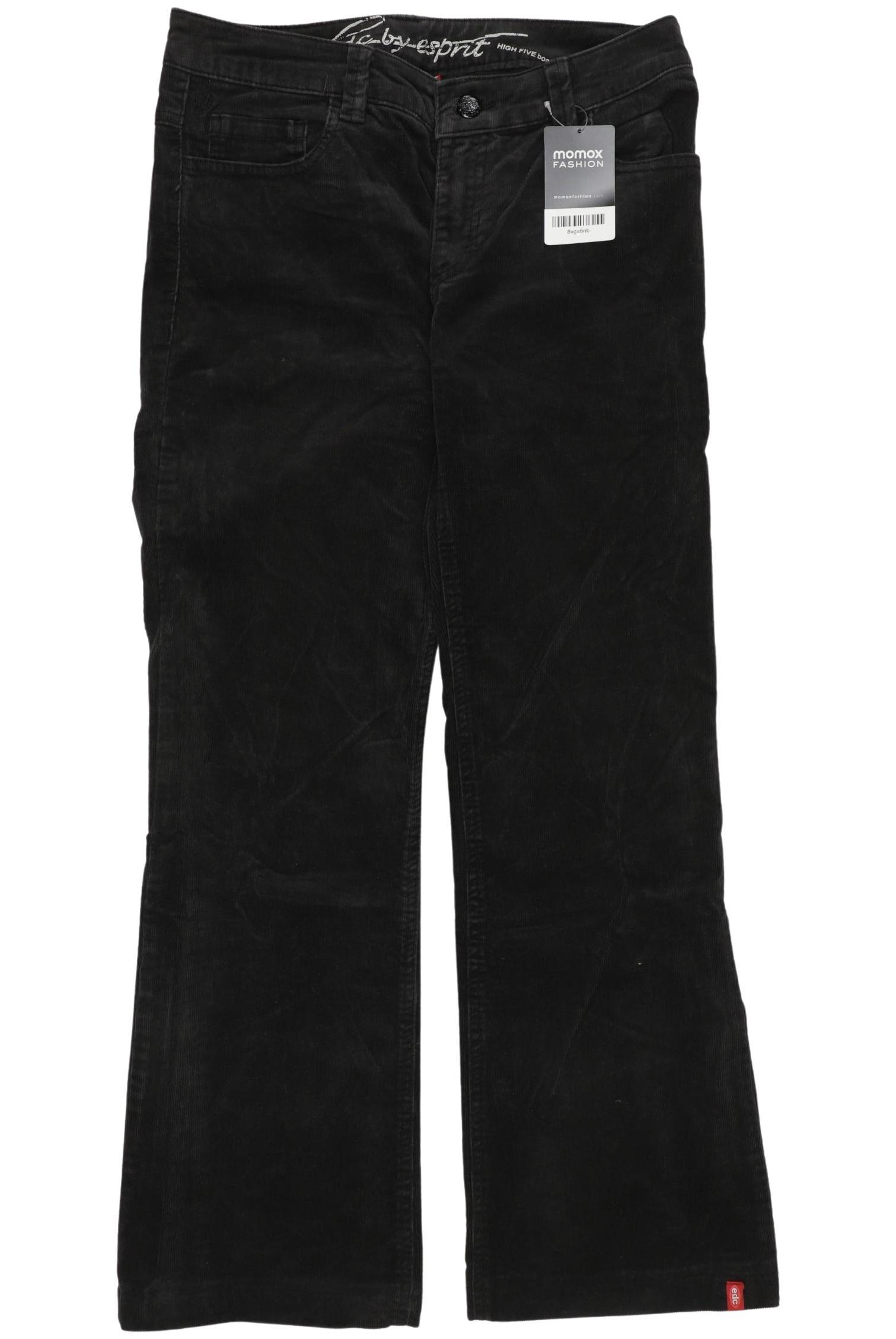 

edc by Esprit Damen Stoffhose, schwarz, Gr. 36