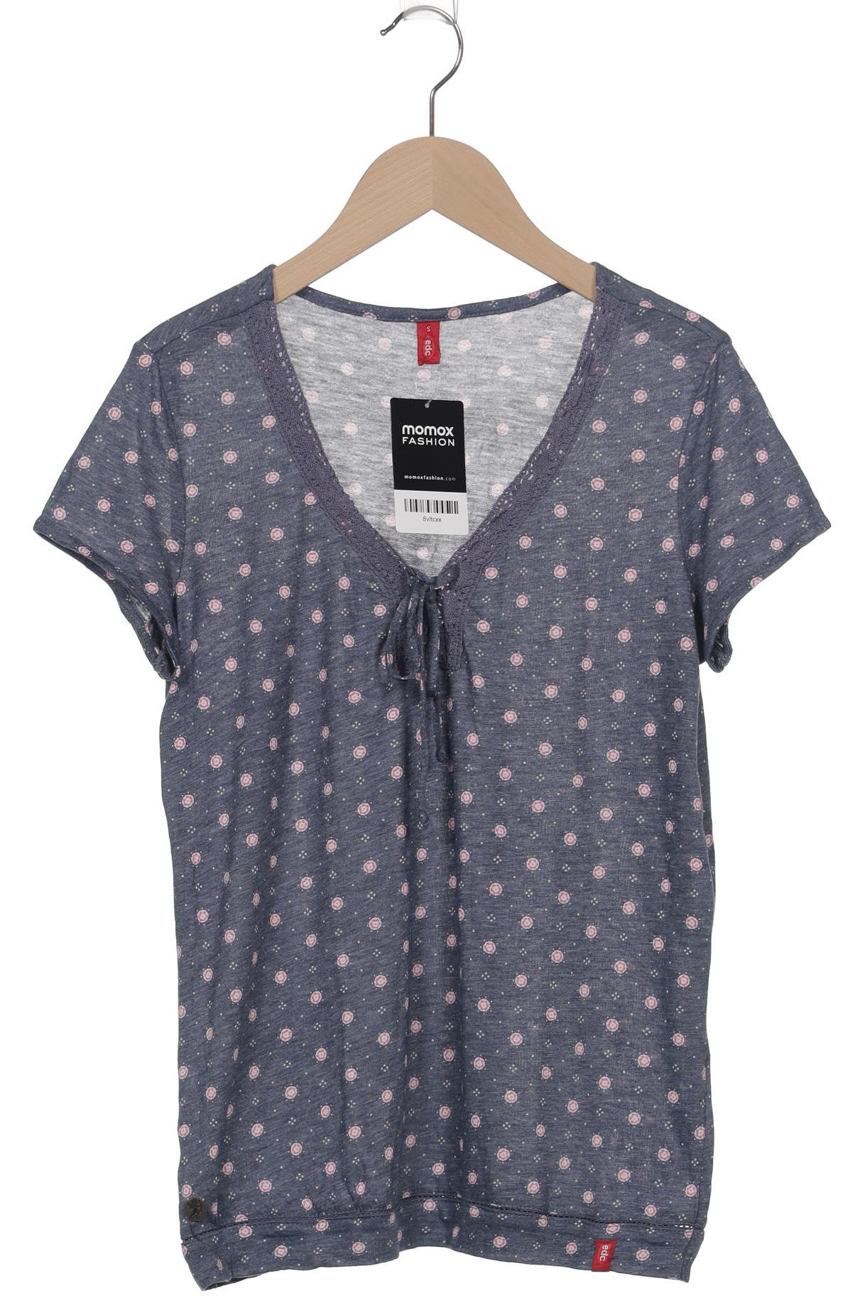 

edc by Esprit Damen T-Shirt, blau, Gr. 36