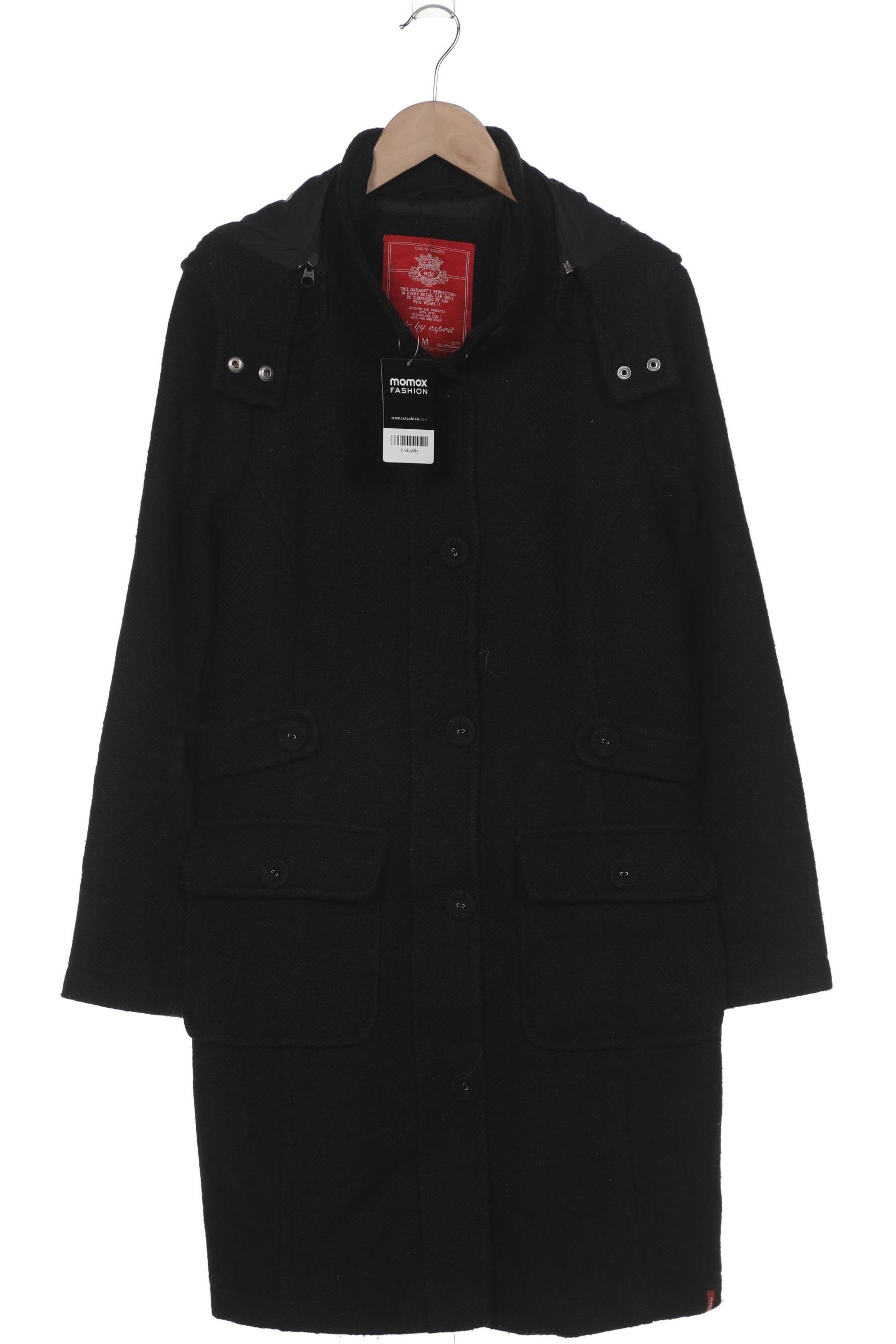 

edc by Esprit Damen Mantel, schwarz, Gr. 38