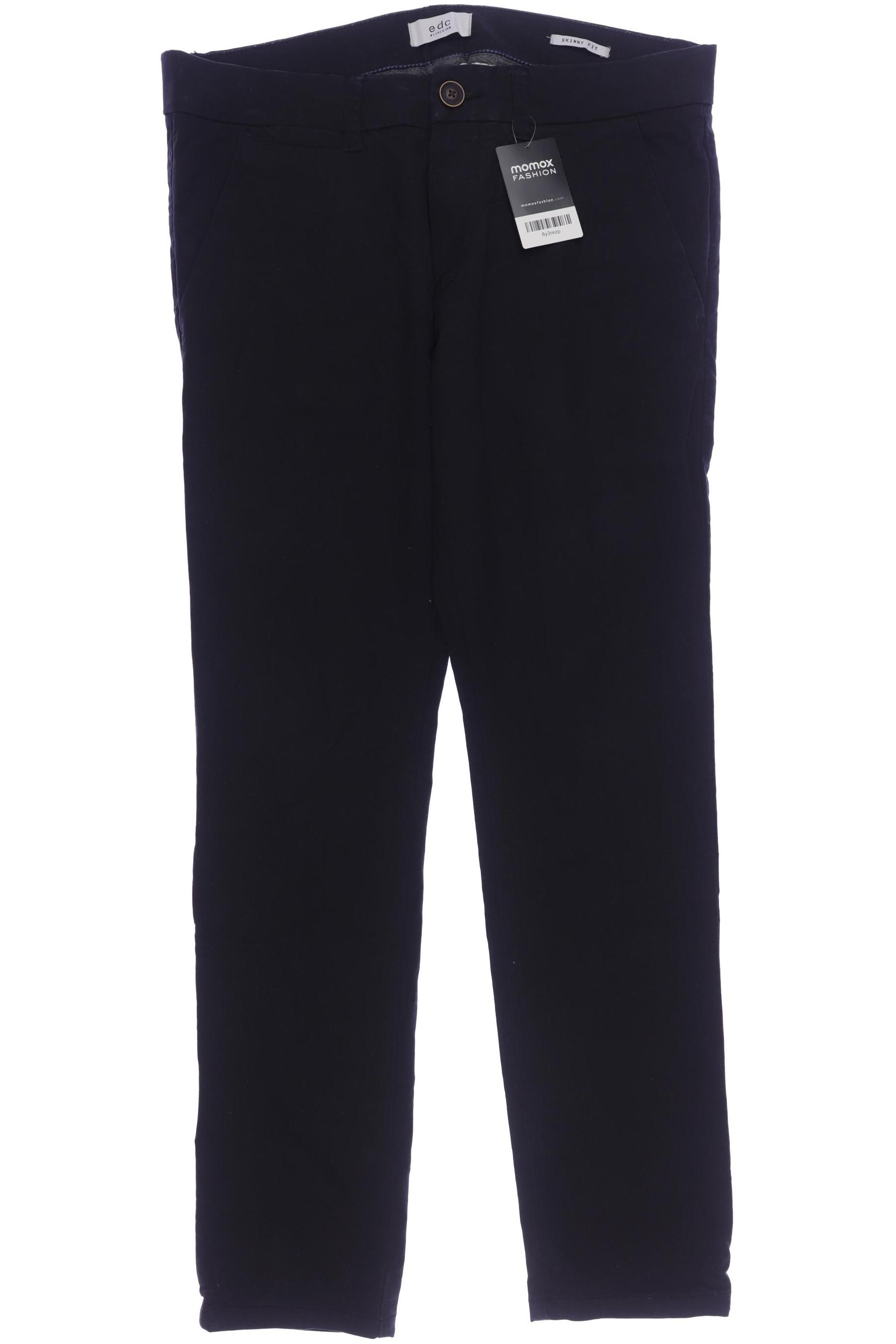 

edc by Esprit Herren Stoffhose, schwarz, Gr. 32