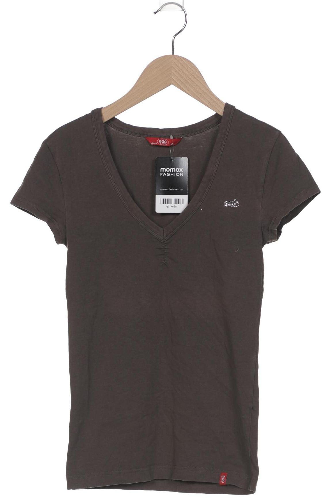 

edc by Esprit Damen T-Shirt, grau, Gr. 38