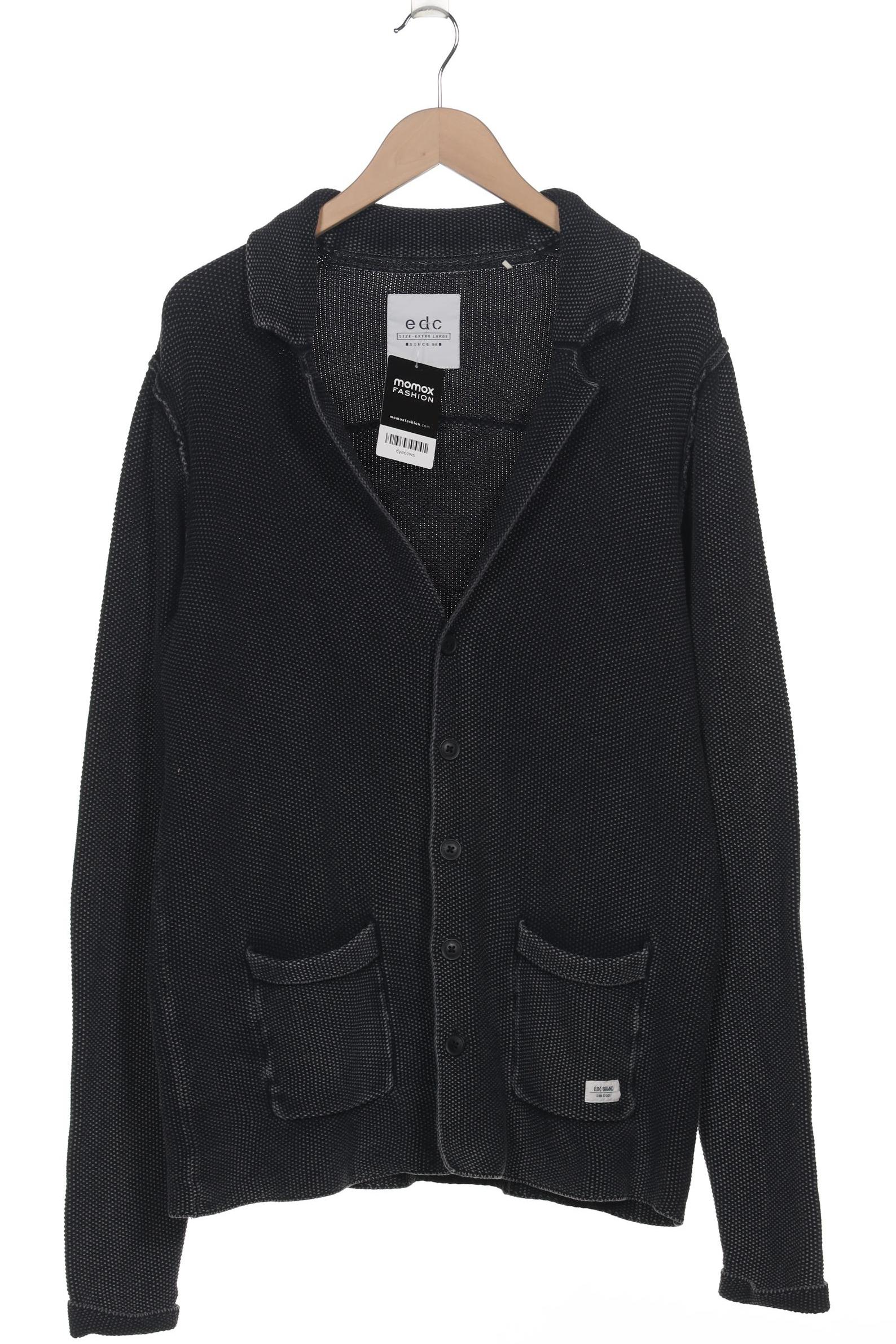 

edc by Esprit Herren Strickjacke, grau, Gr. 54