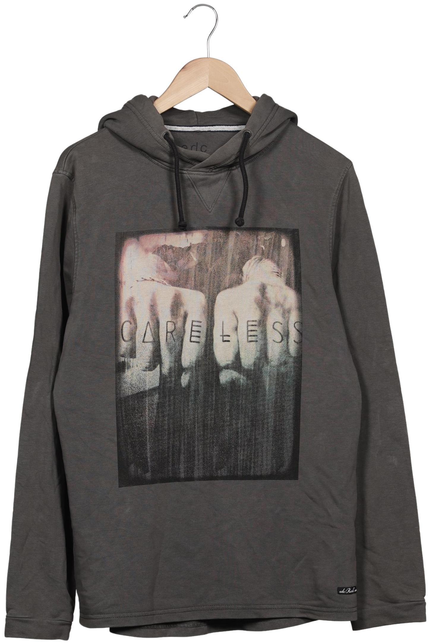 

edc by Esprit Damen Kapuzenpullover, grau, Gr. 42