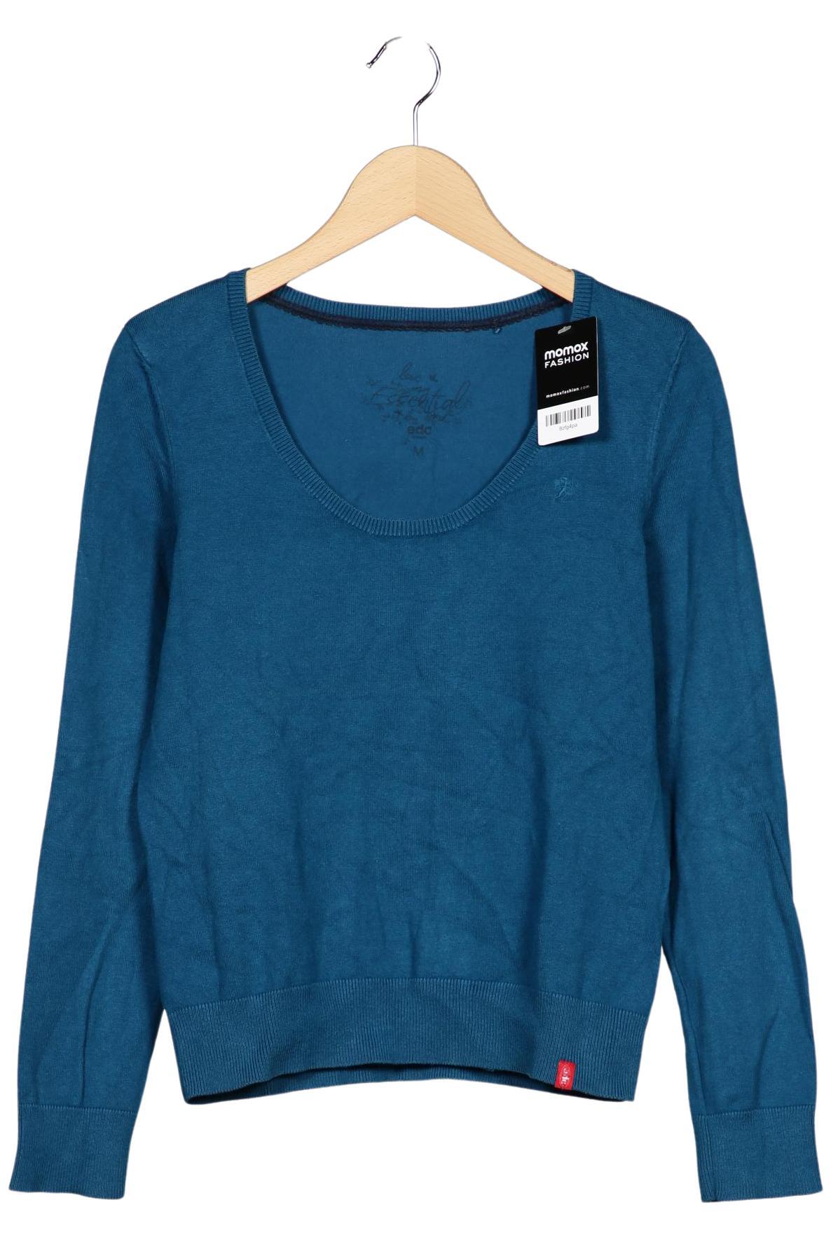 

edc by Esprit Damen Pullover, blau, Gr. 38
