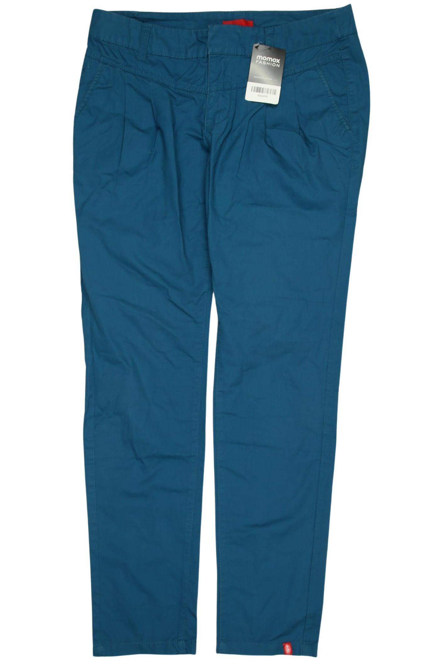 

edc by Esprit Damen Stoffhose, türkis, Gr. 34