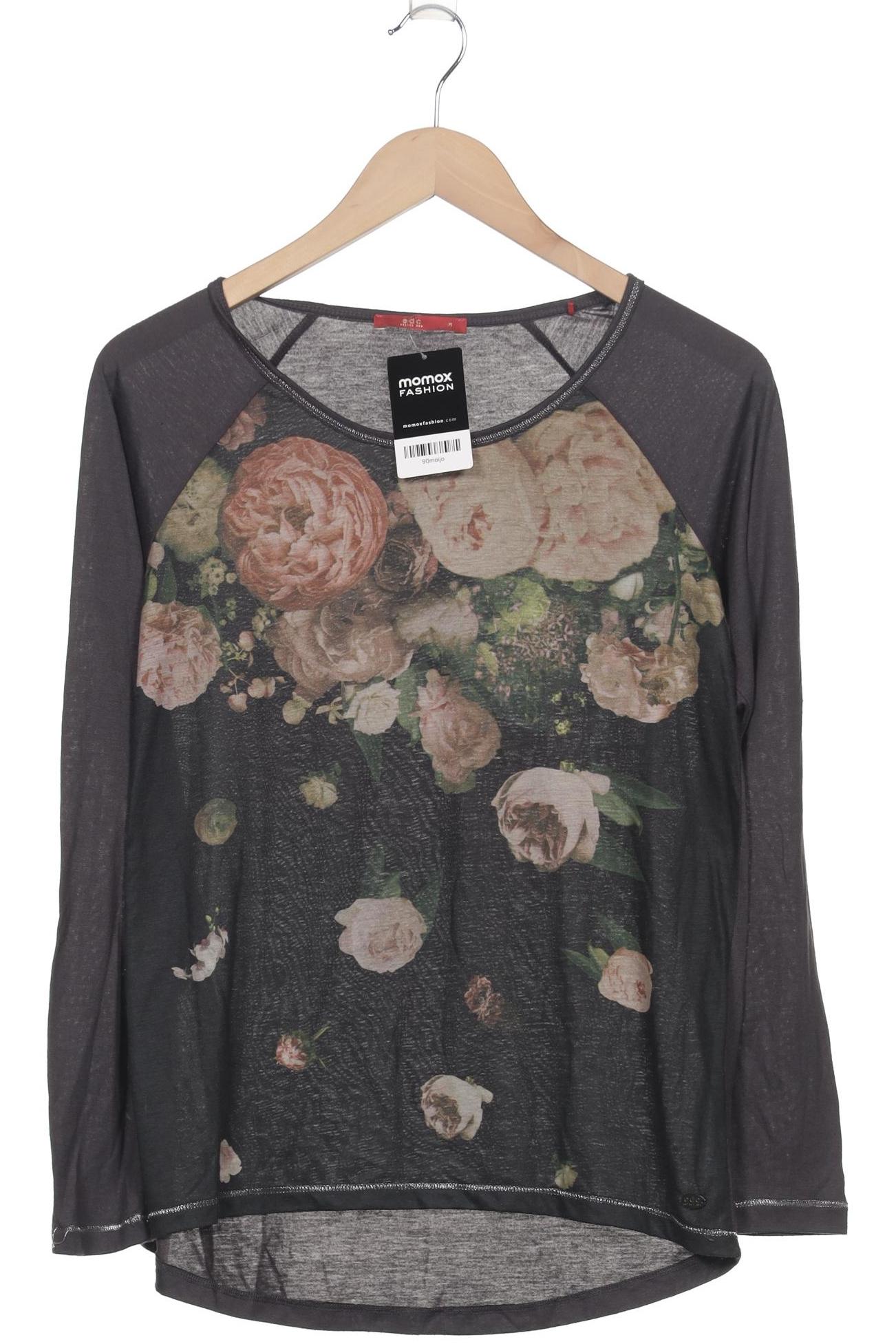 

edc by Esprit Damen Langarmshirt, grau, Gr. 38